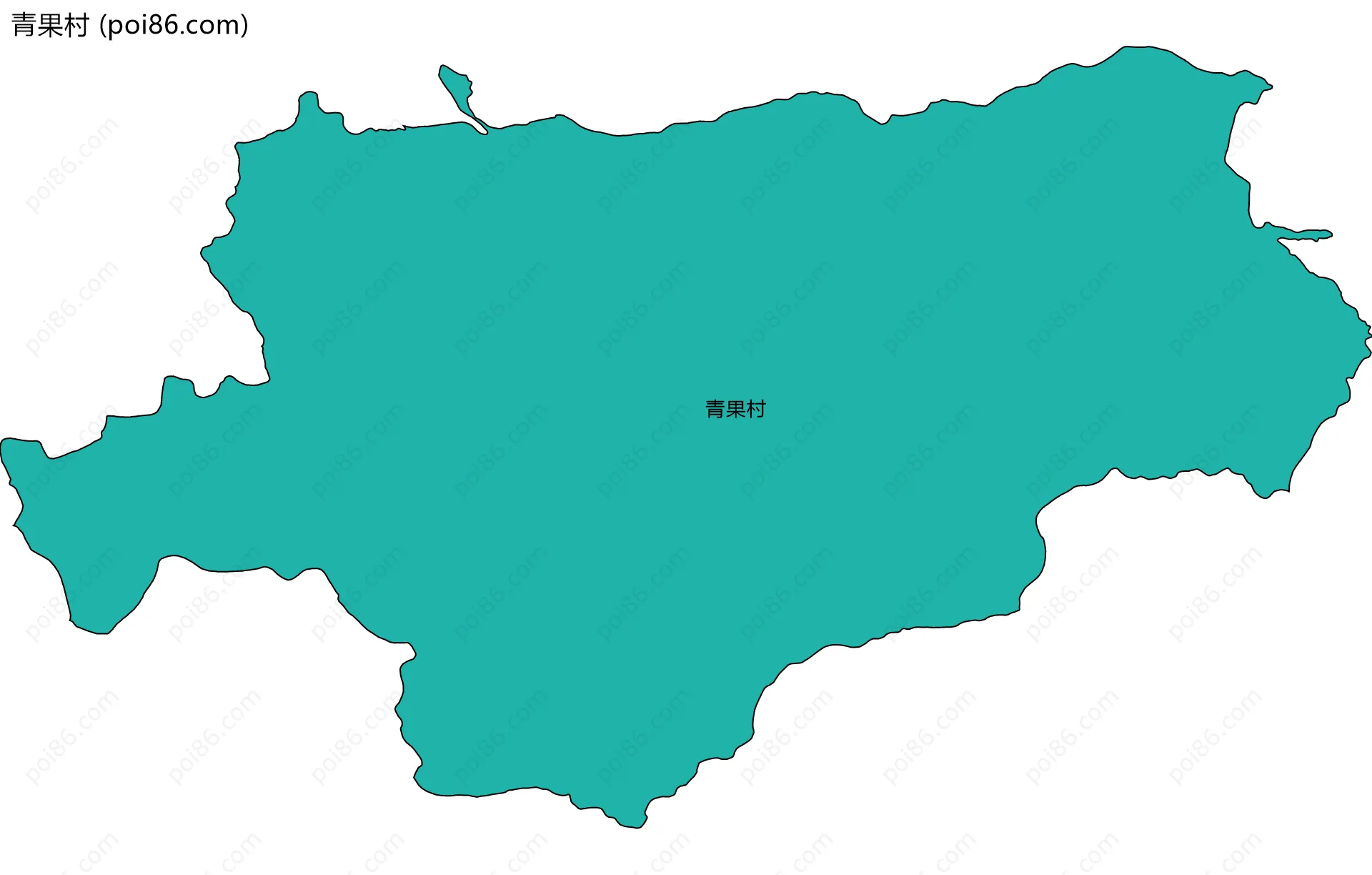 青果村边界地图