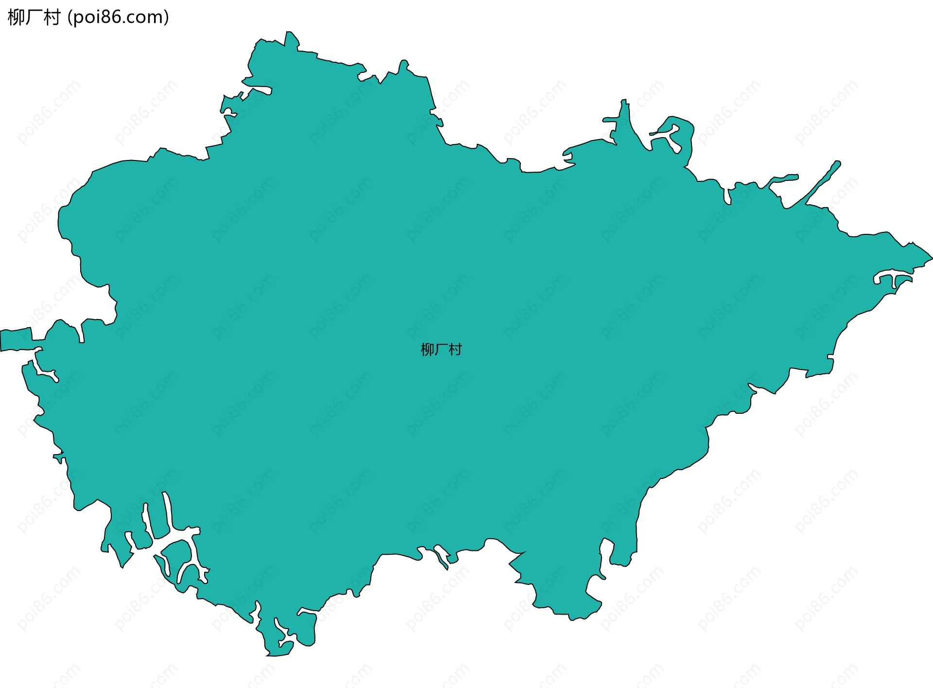 柳厂村边界地图