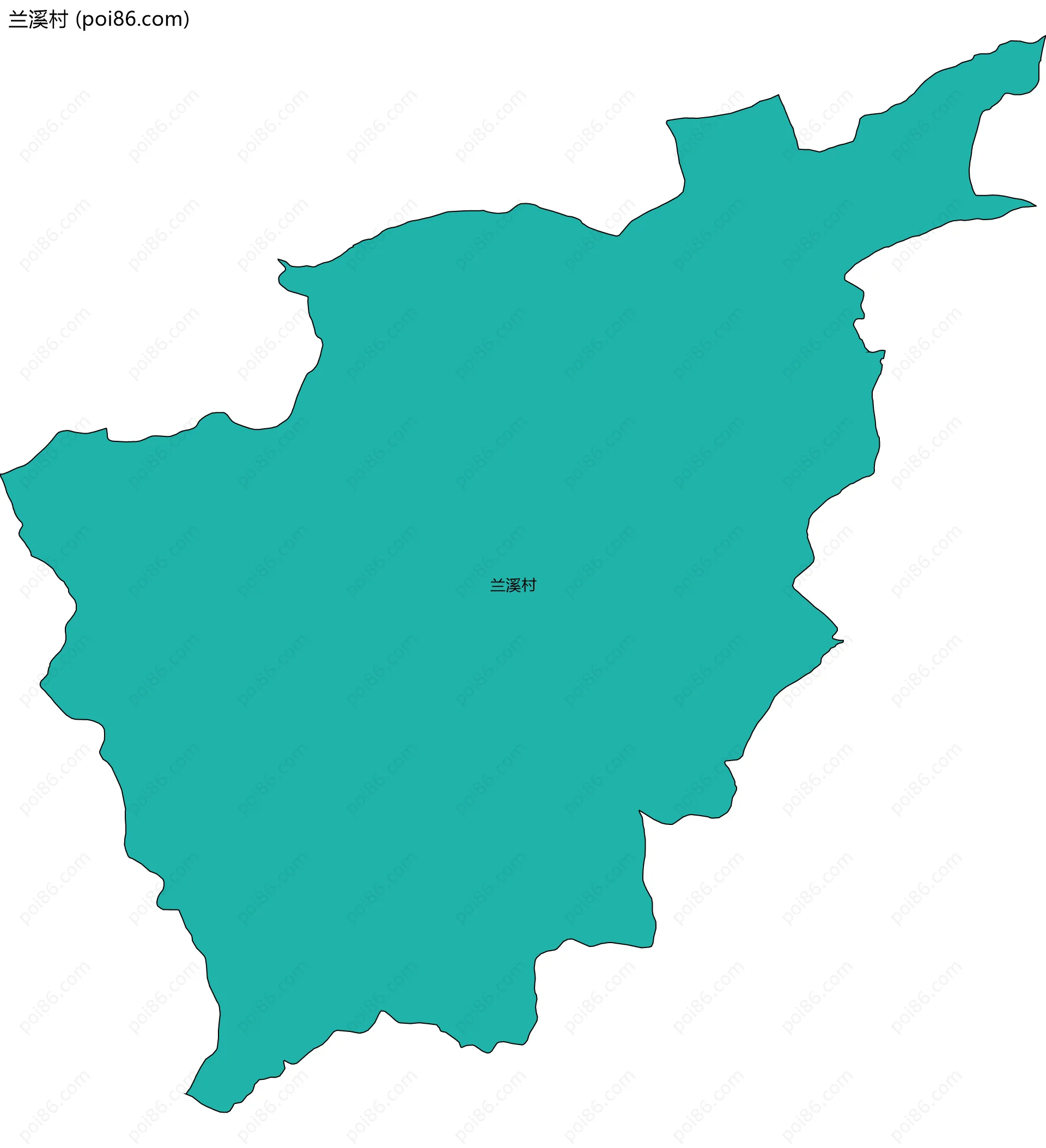 兰溪村边界地图