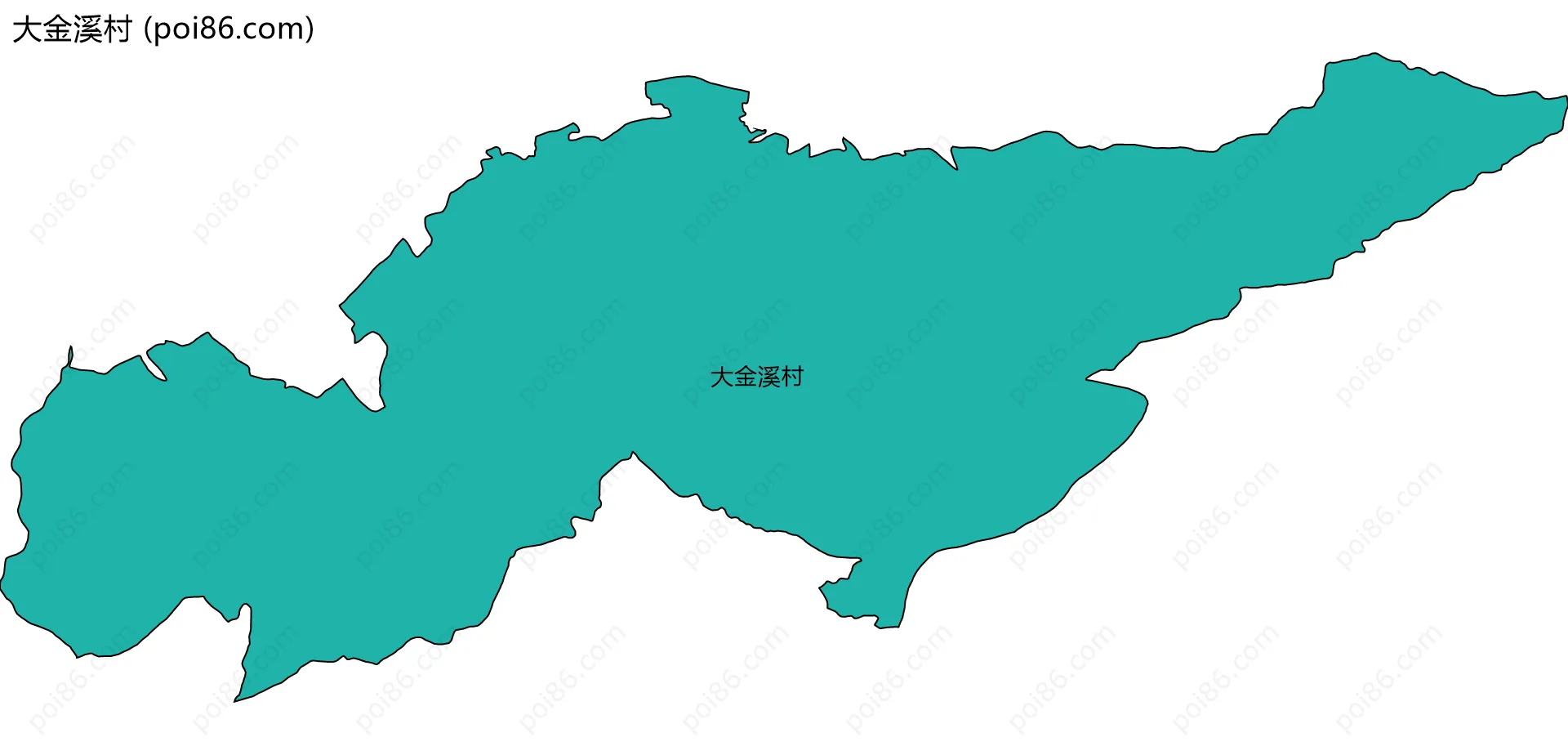 大金溪村边界地图
