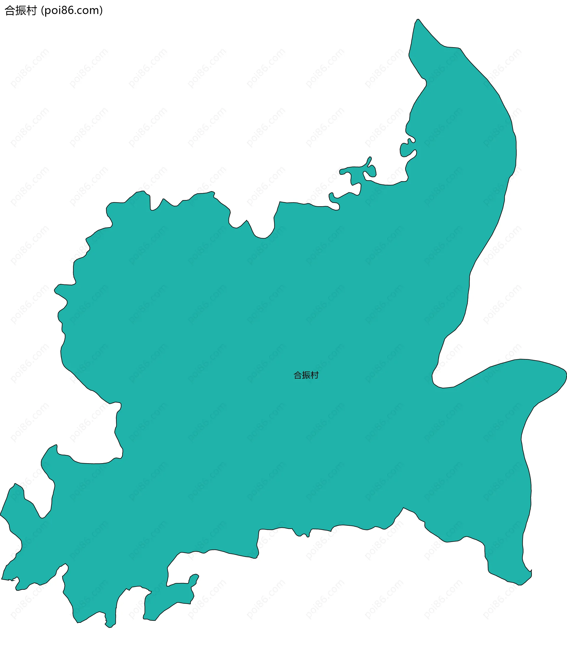 合振村边界地图