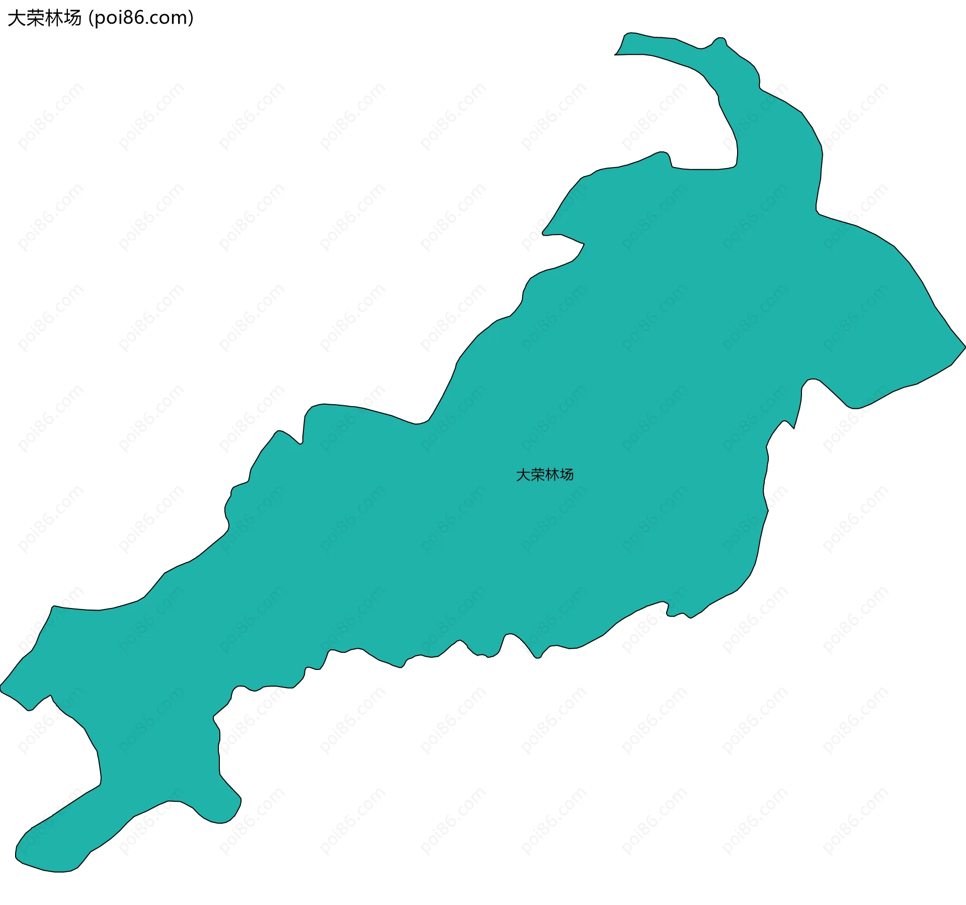 大荣林场边界地图