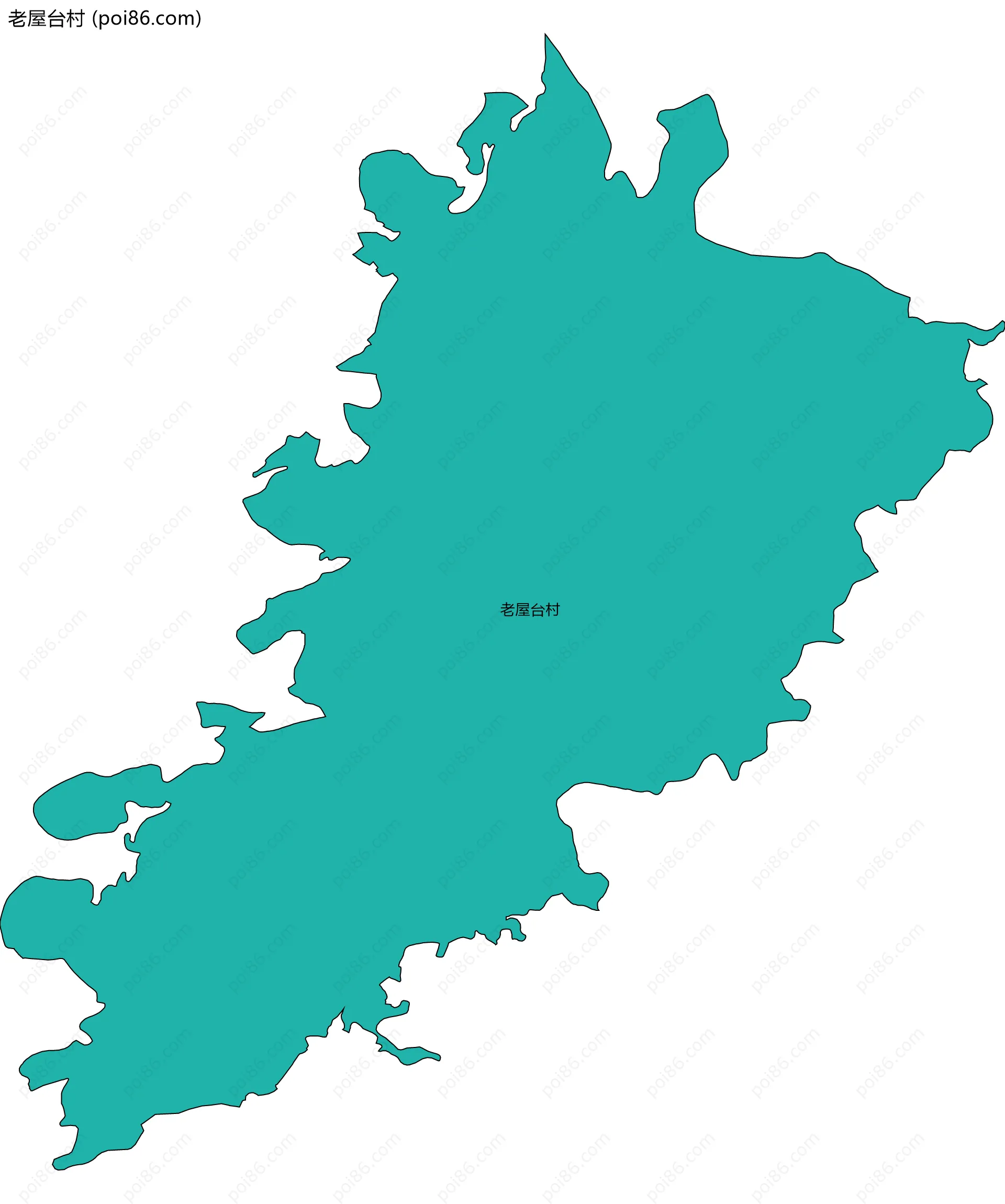 老屋台村边界地图