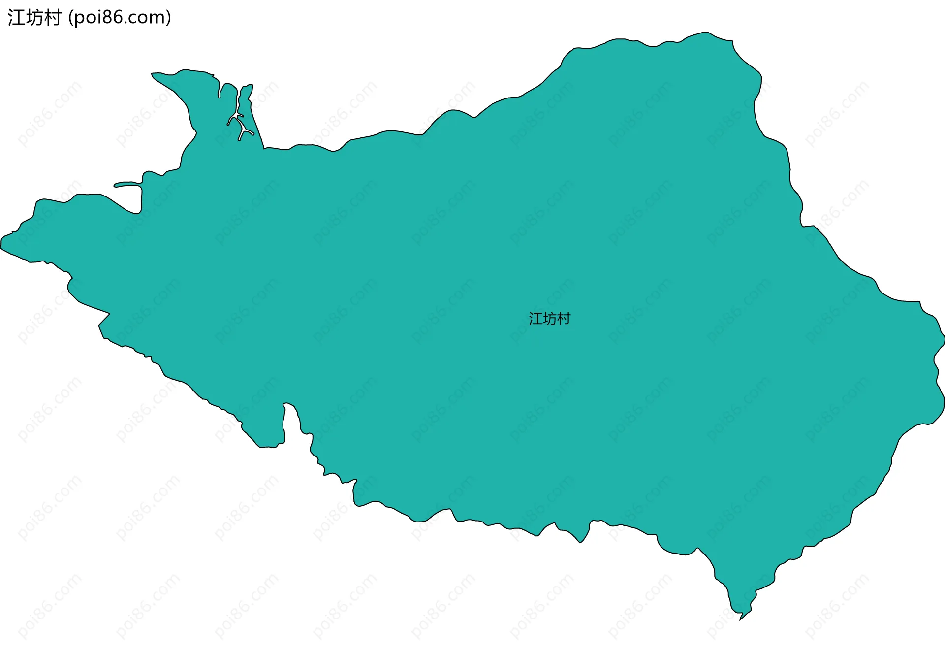 江坊村边界地图