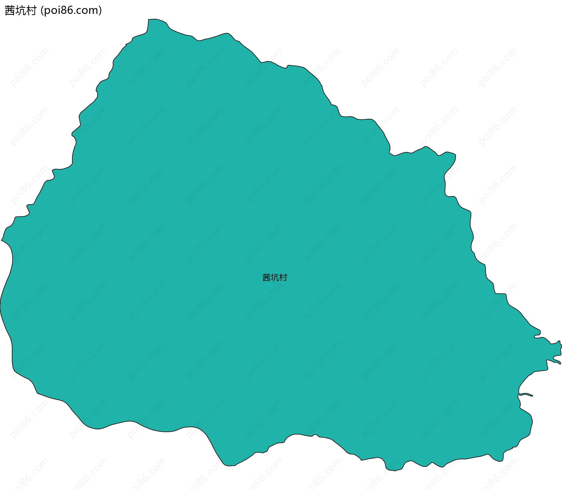 茜坑村边界地图