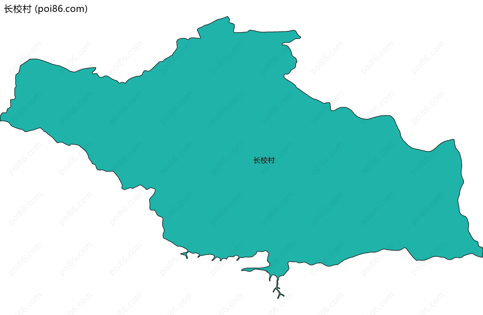 长校村边界地图