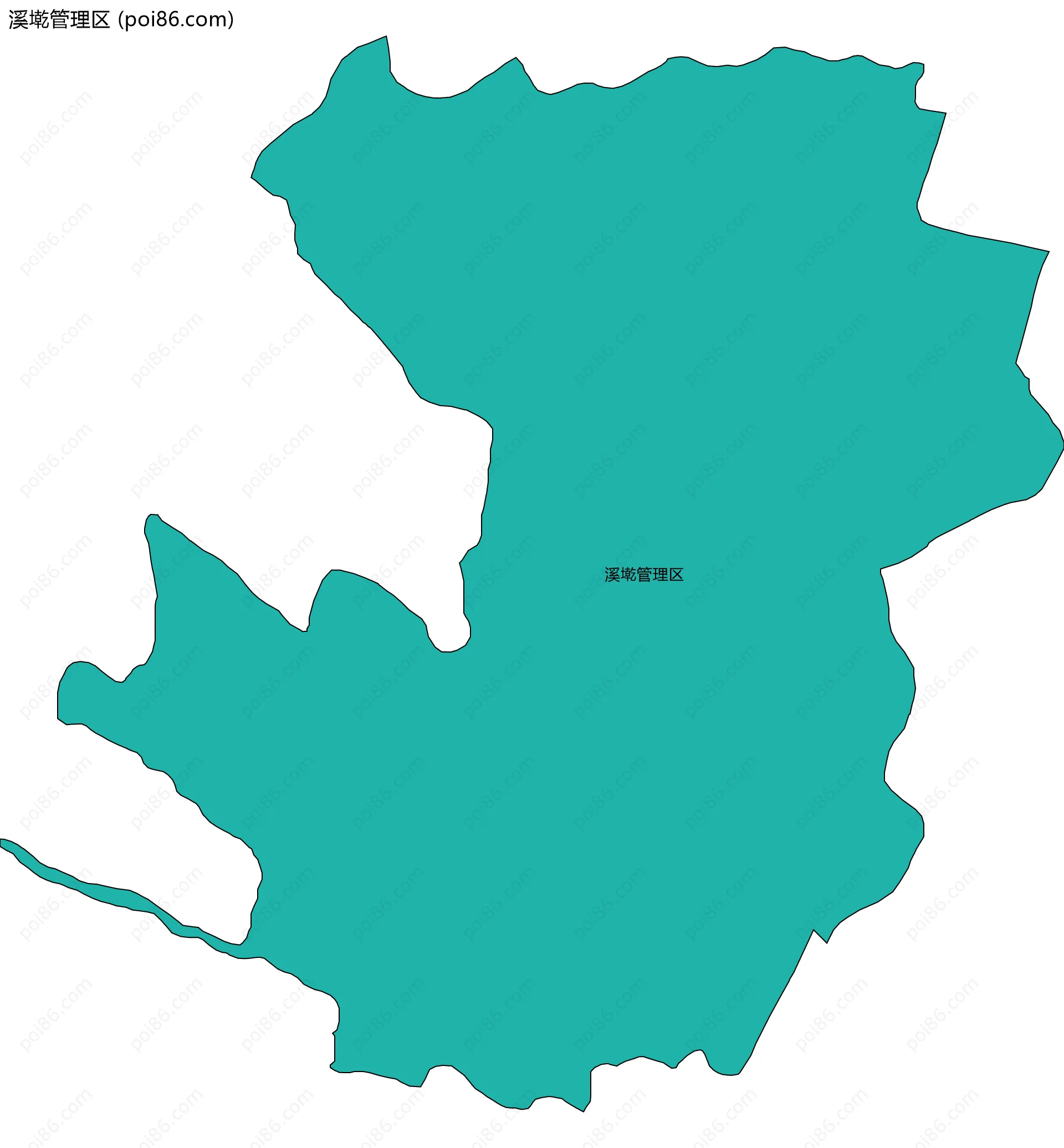 溪墘管理区边界地图