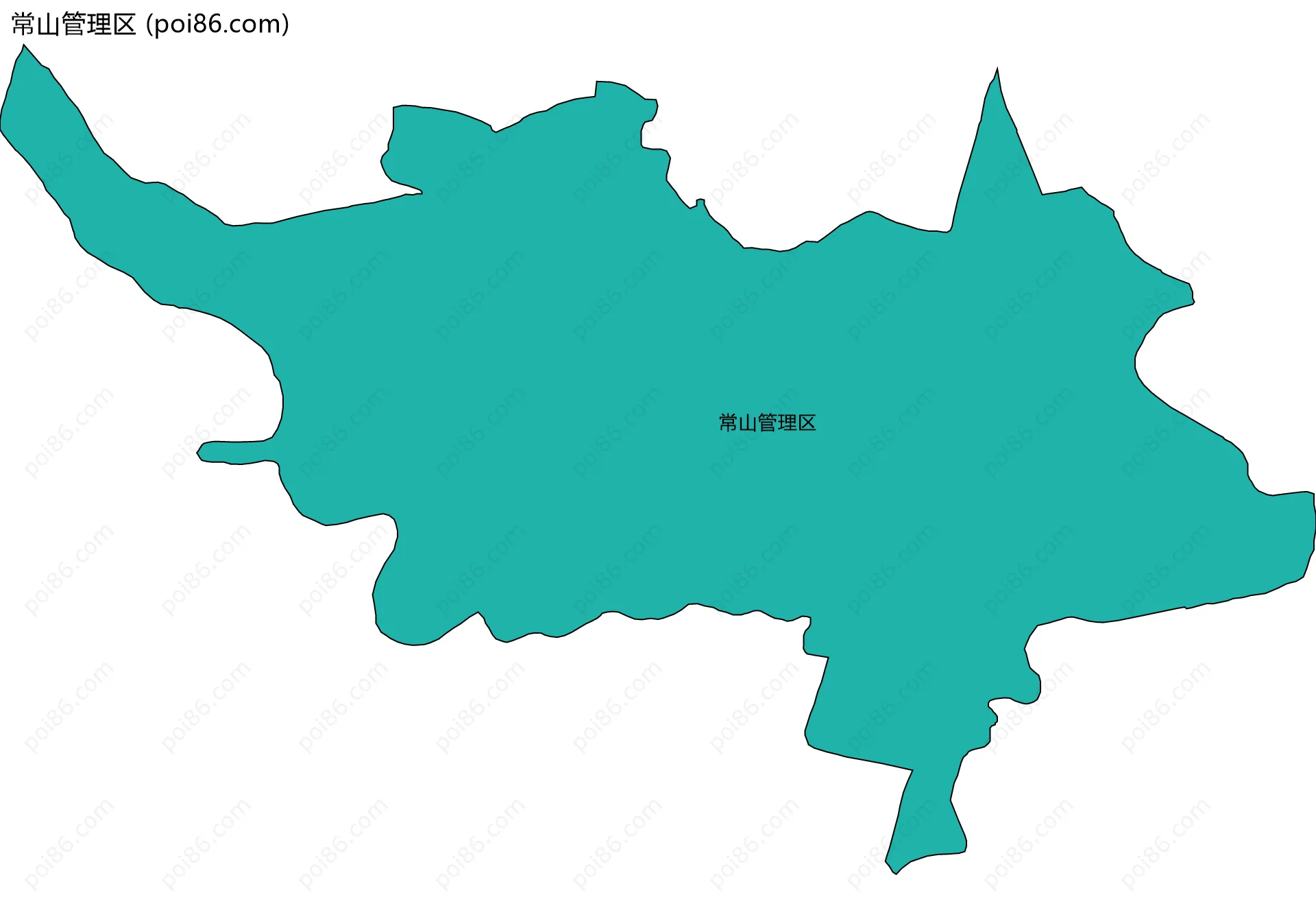 常山管理区边界地图