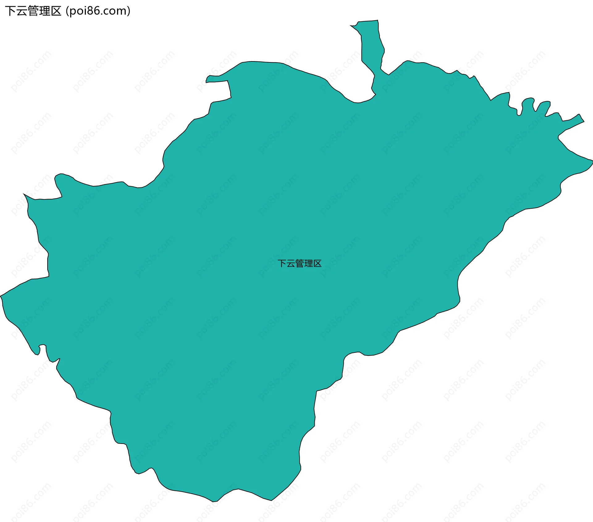 下云管理区边界地图