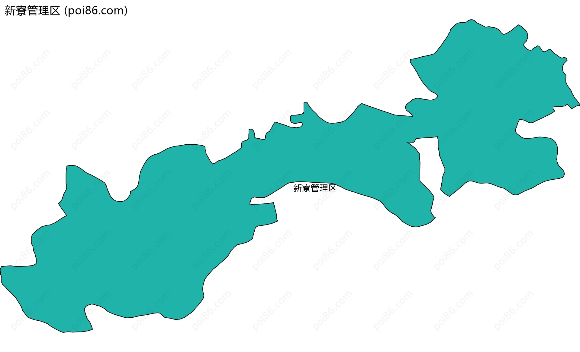 新寮管理区边界地图