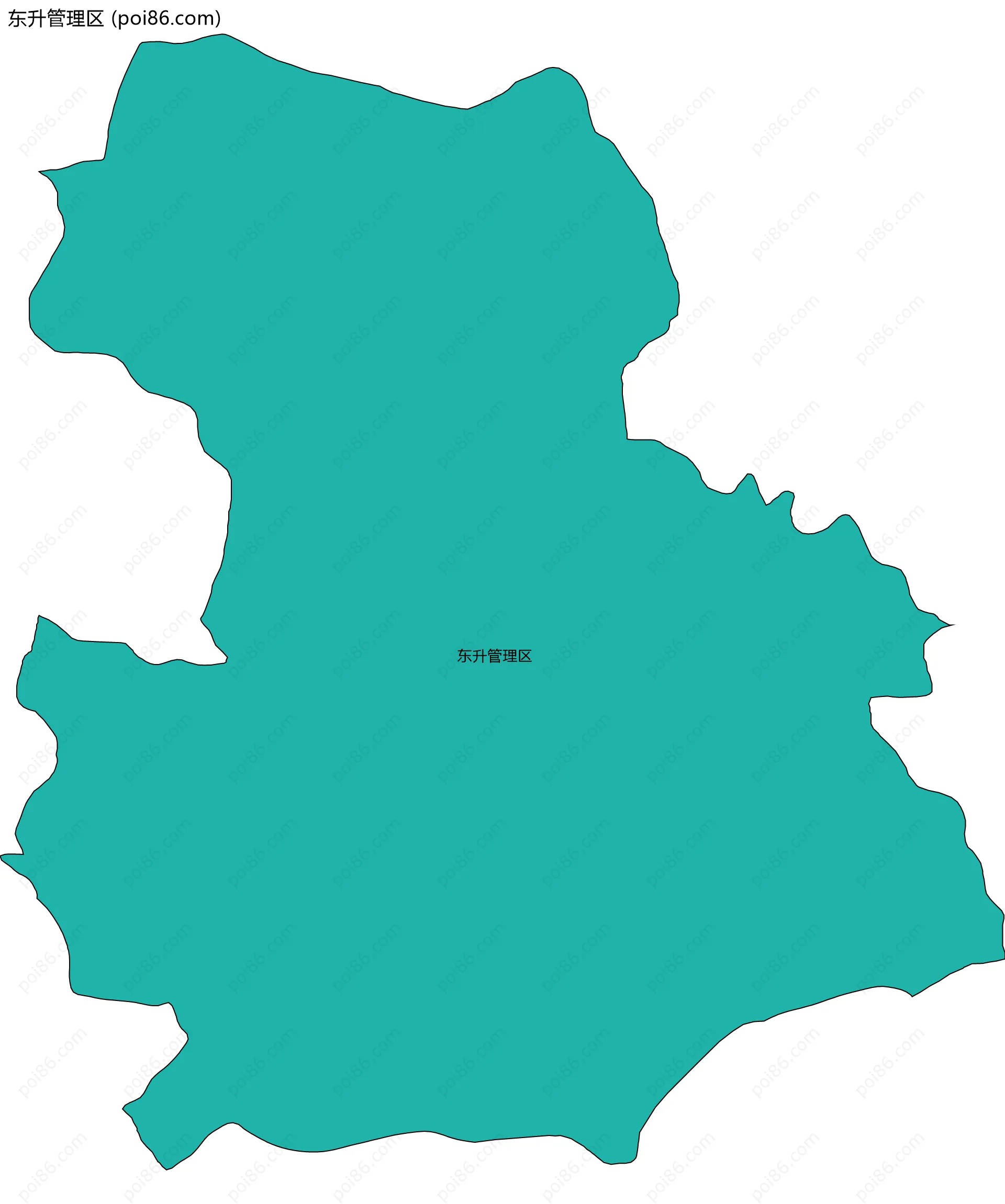 东升管理区边界地图