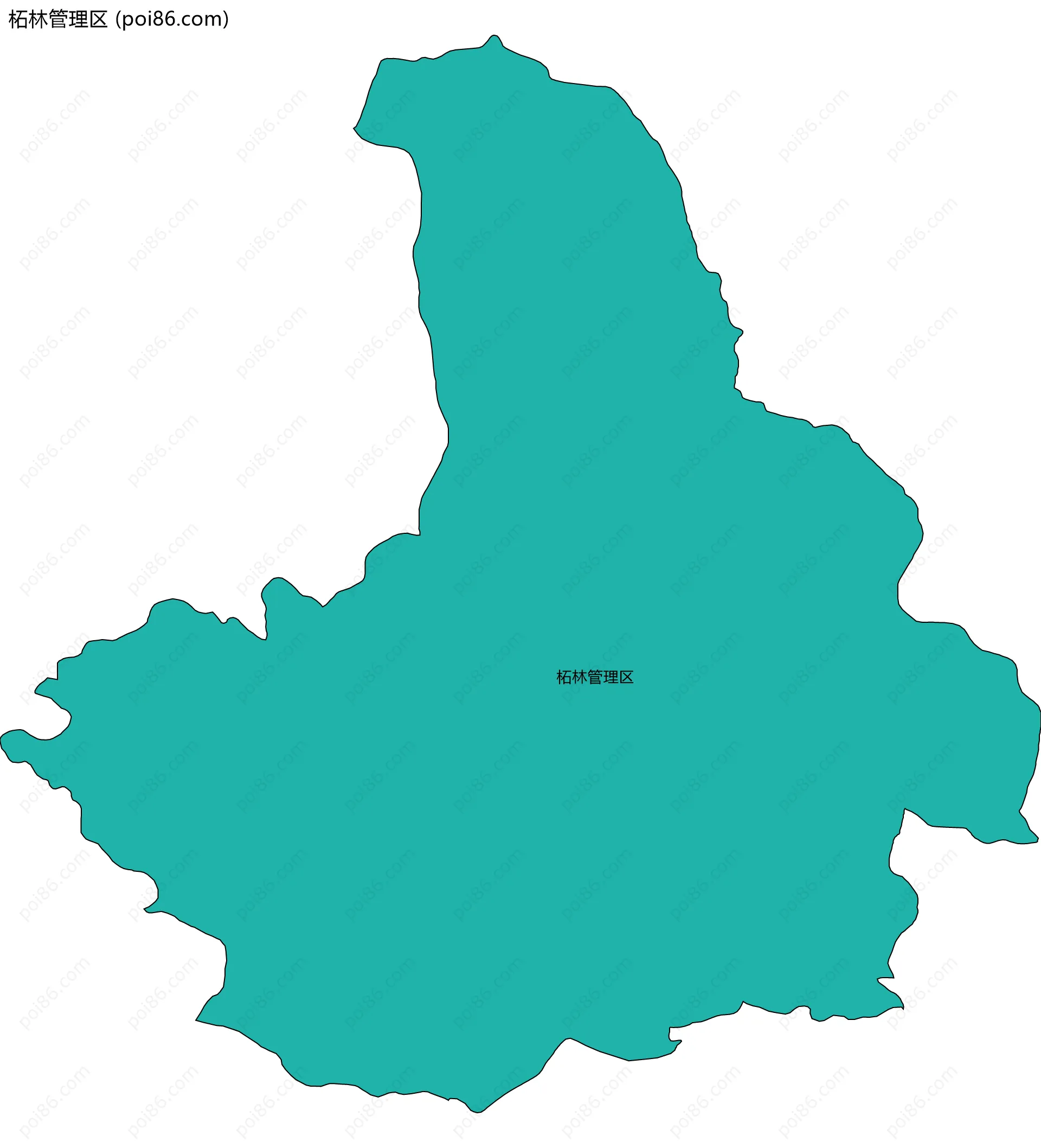 柘林管理区边界地图