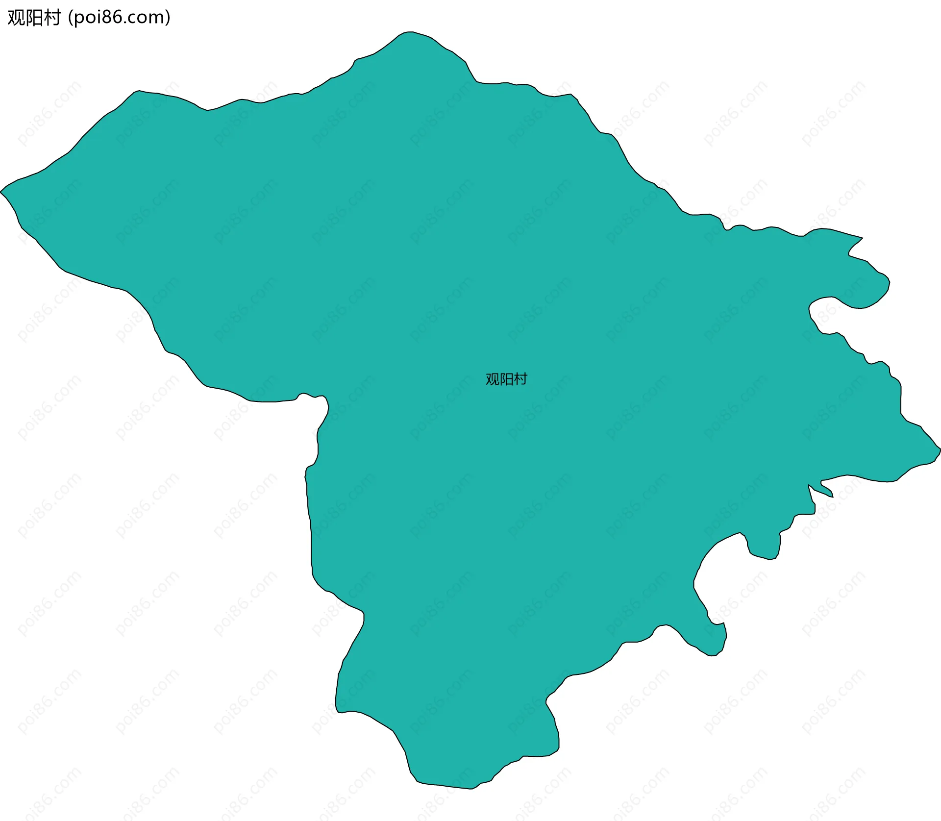 观阳村边界地图