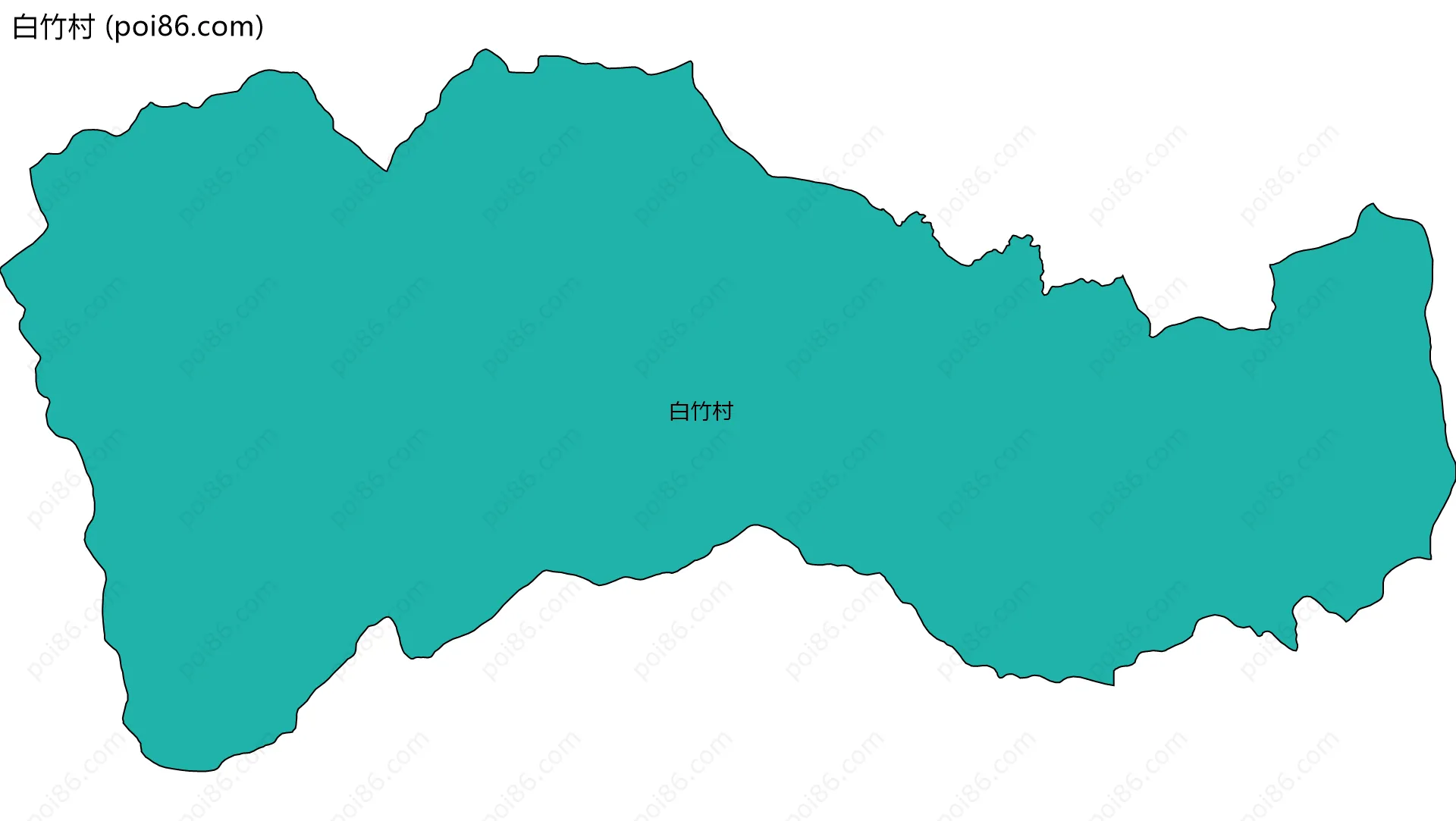 白竹村边界地图