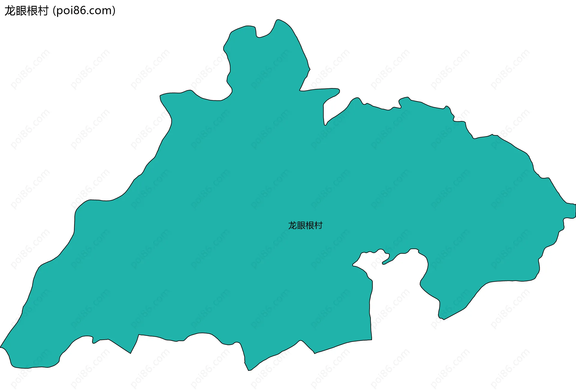 龙眼根村边界地图
