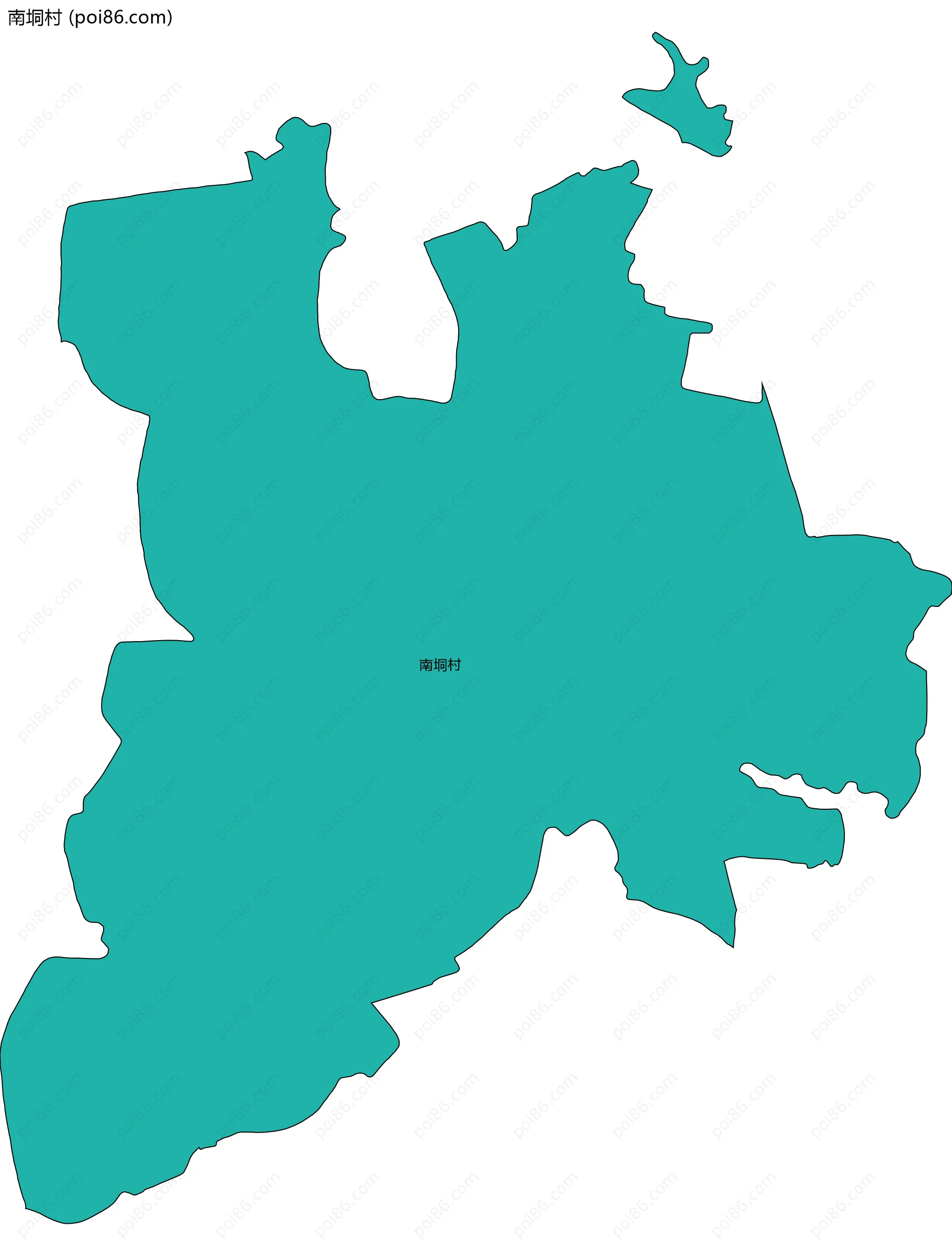 南垌村边界地图