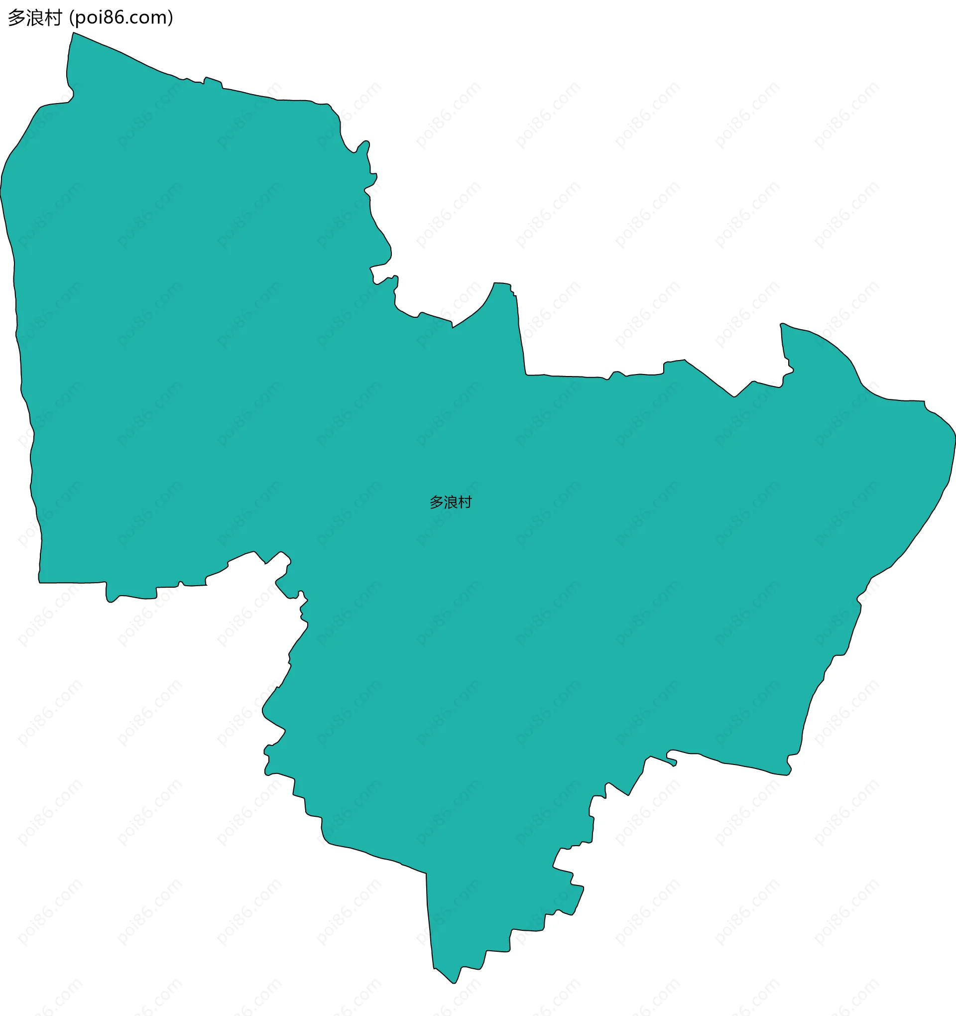 多浪村边界地图