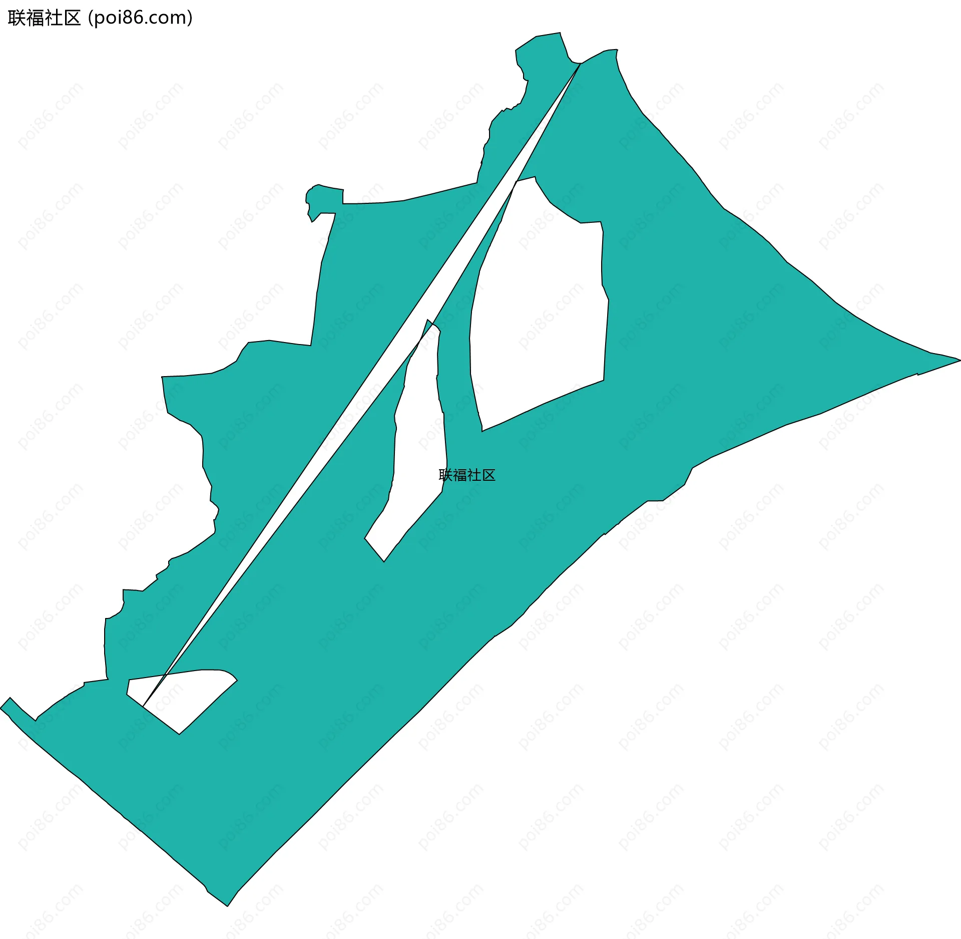 联福社区边界地图