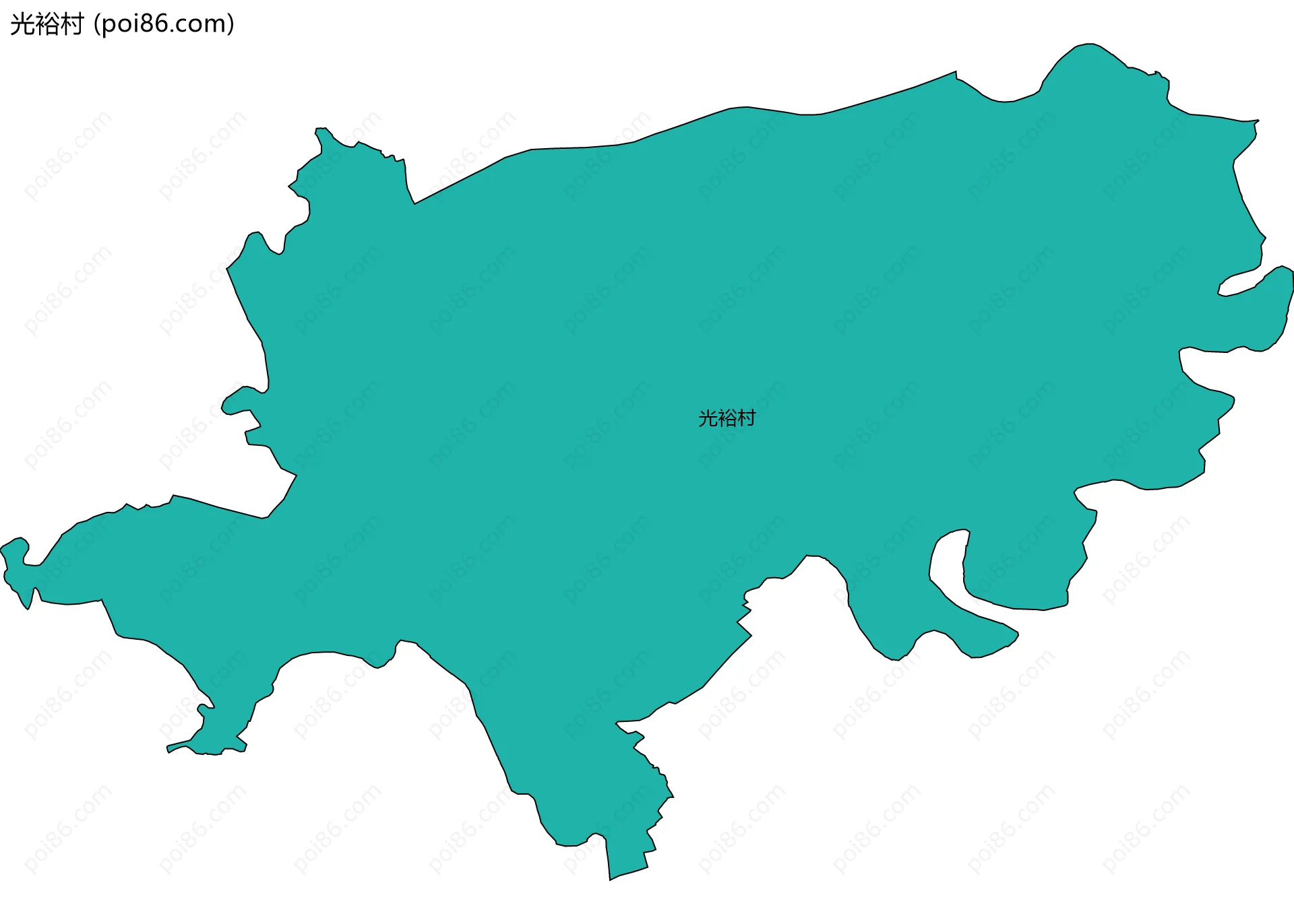 光裕村边界地图