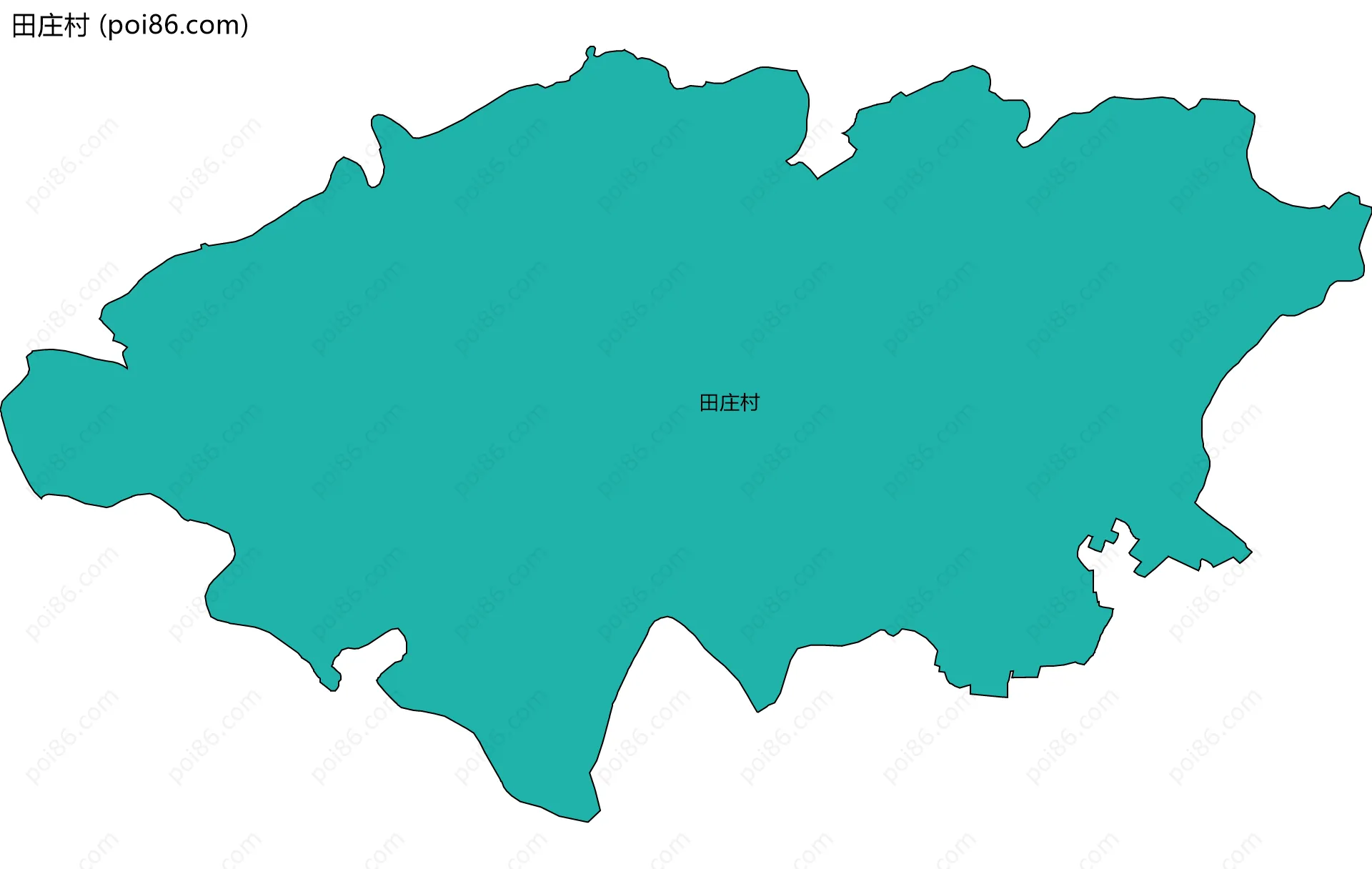 田庄村边界地图