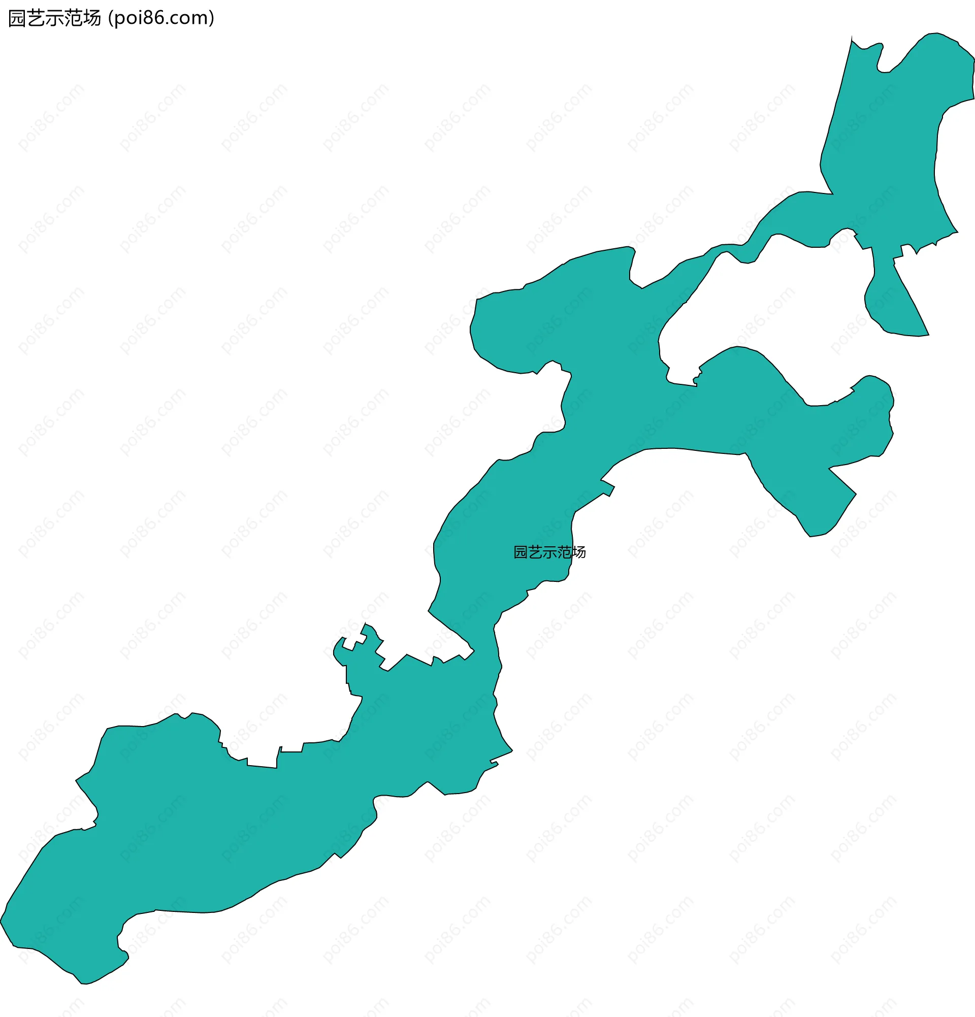 园艺示范场边界地图