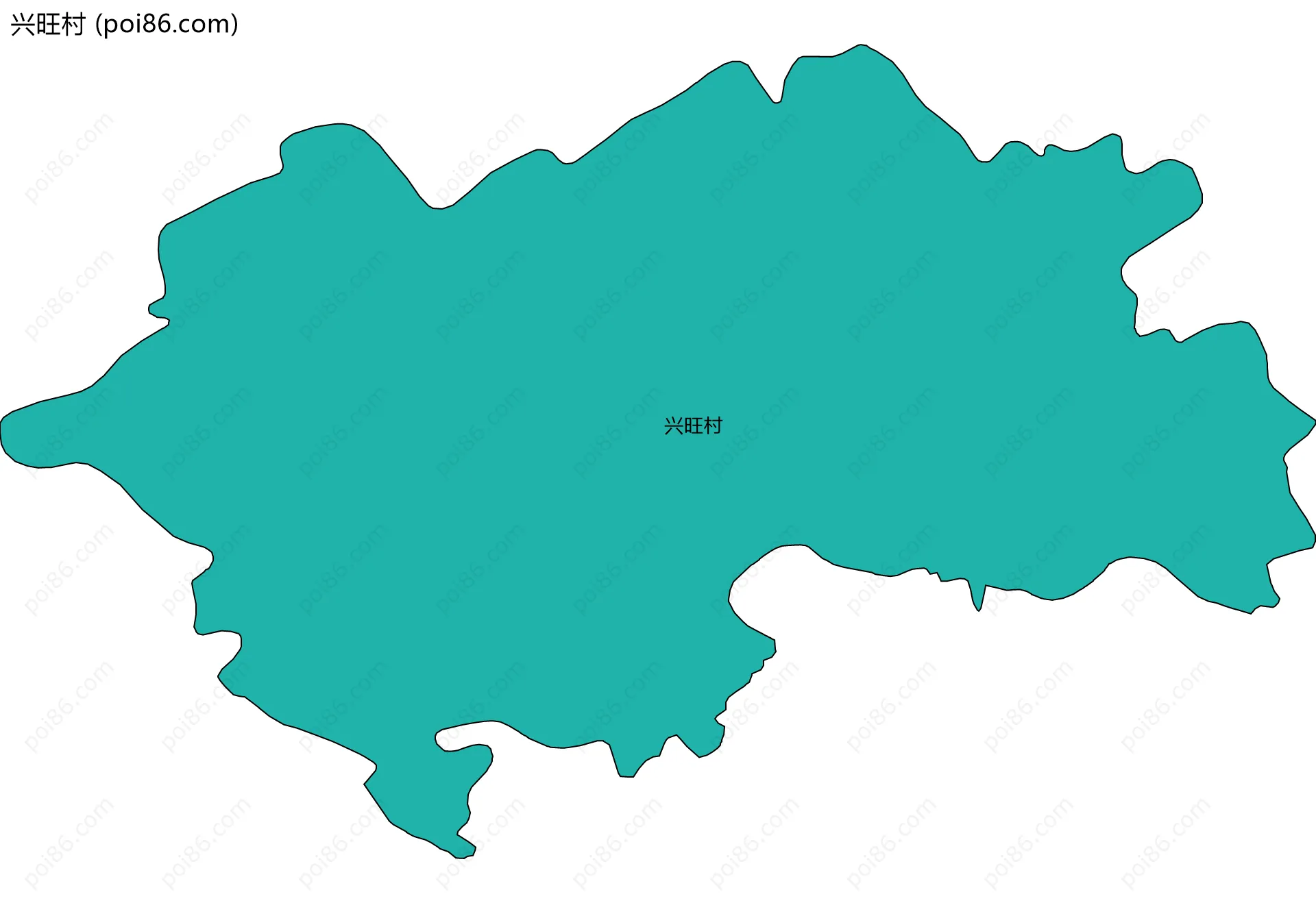 兴旺村边界地图