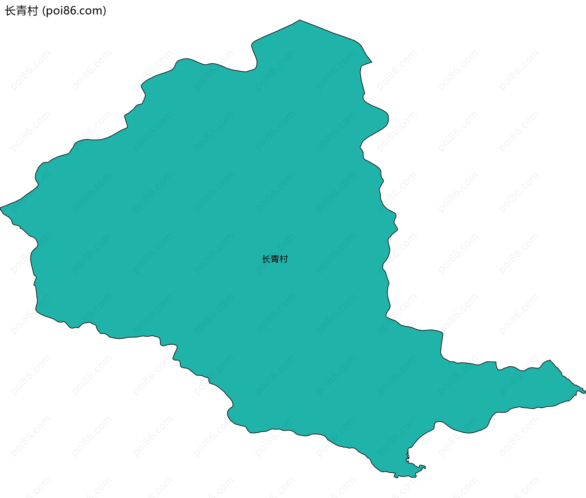 长青村边界地图