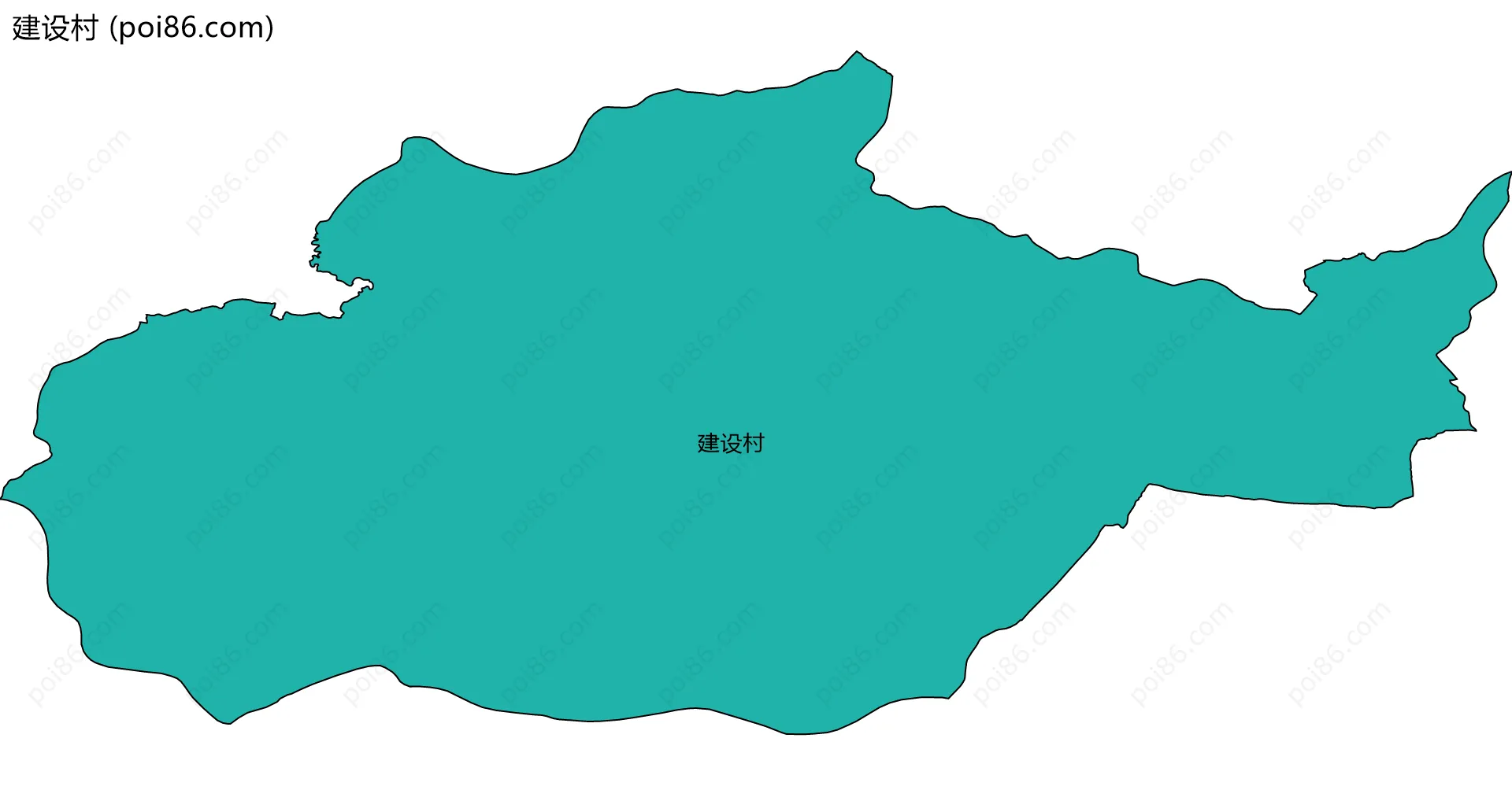 建设村边界地图