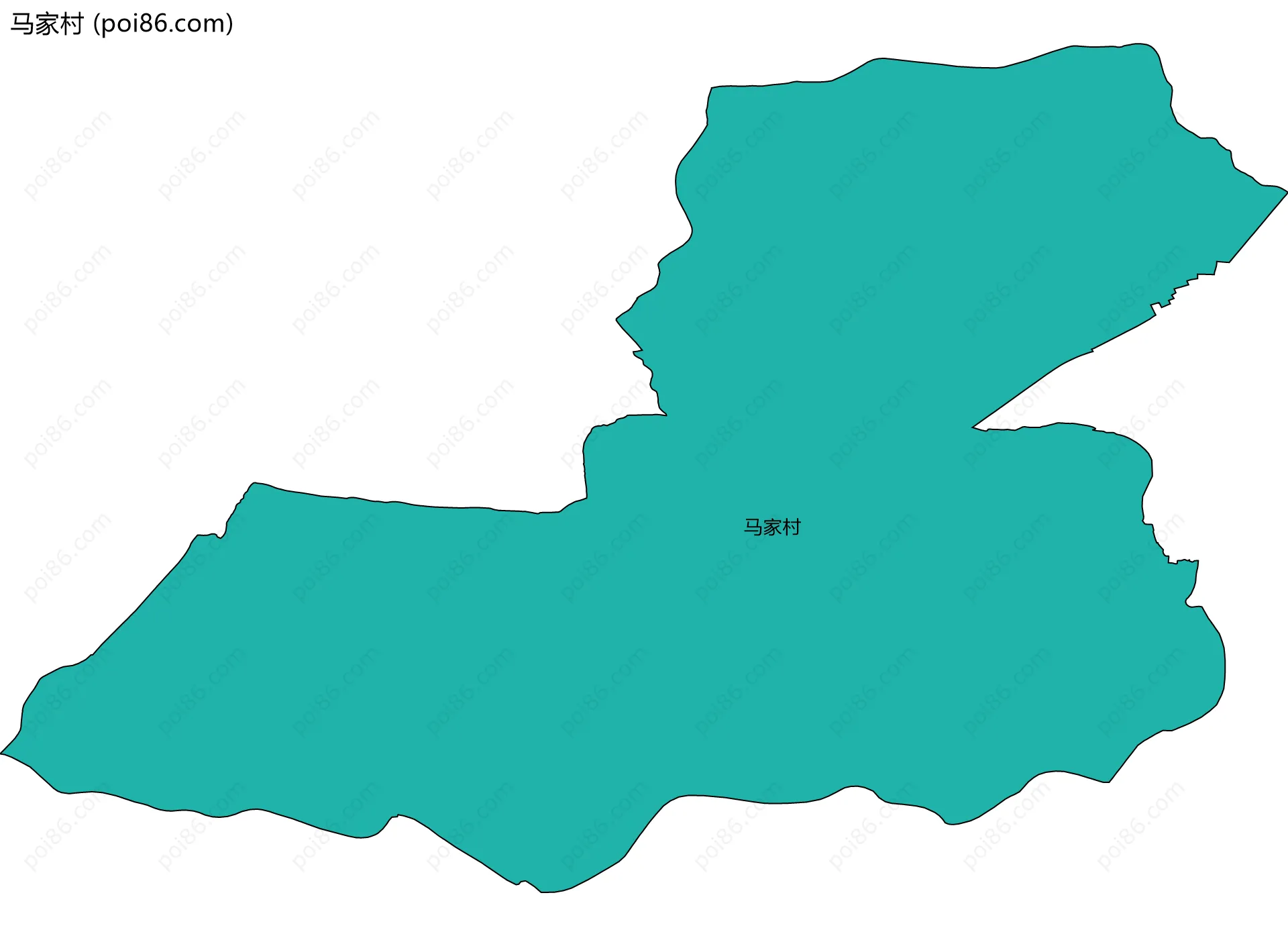 马家村边界地图