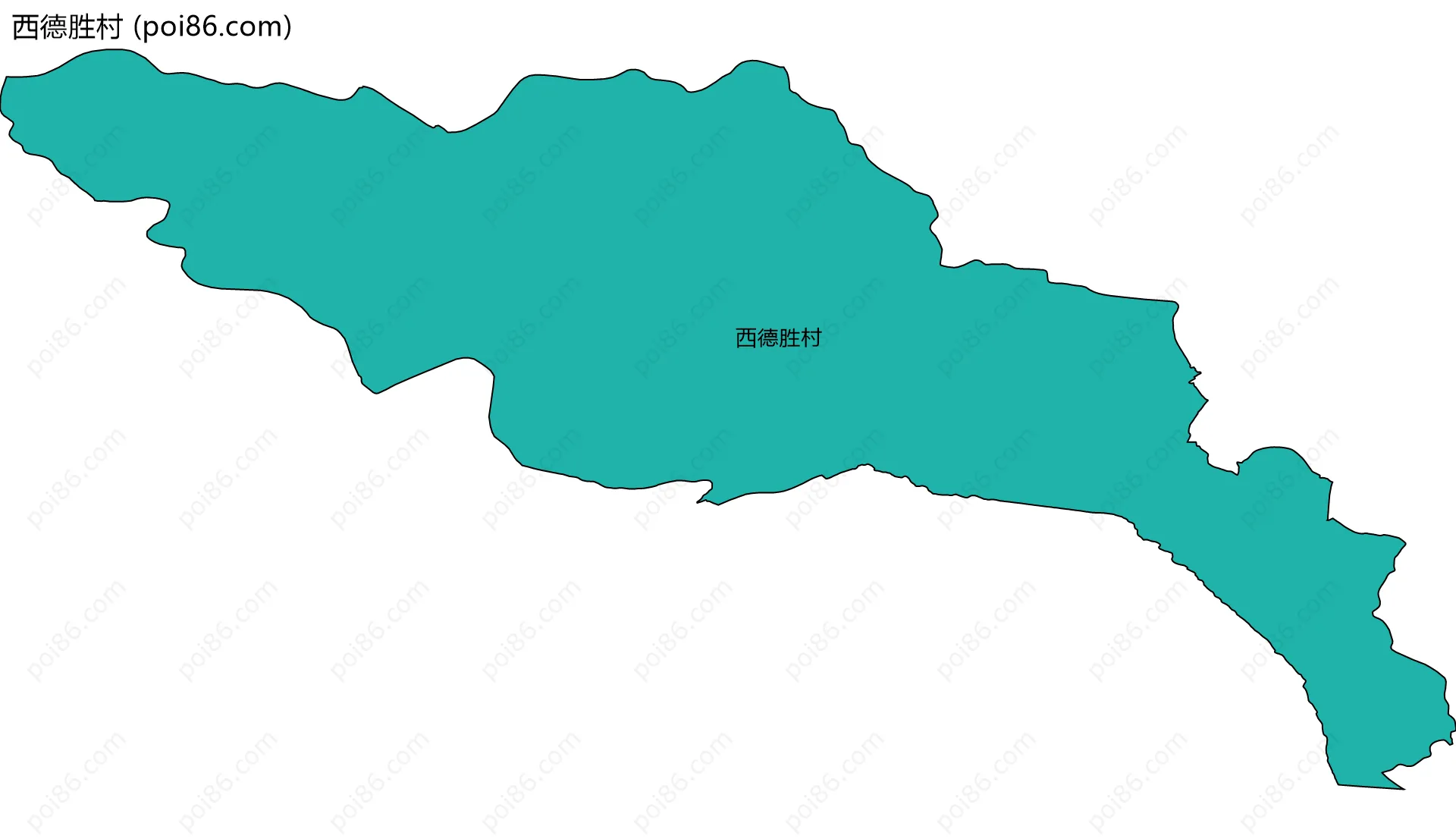 西德胜村边界地图