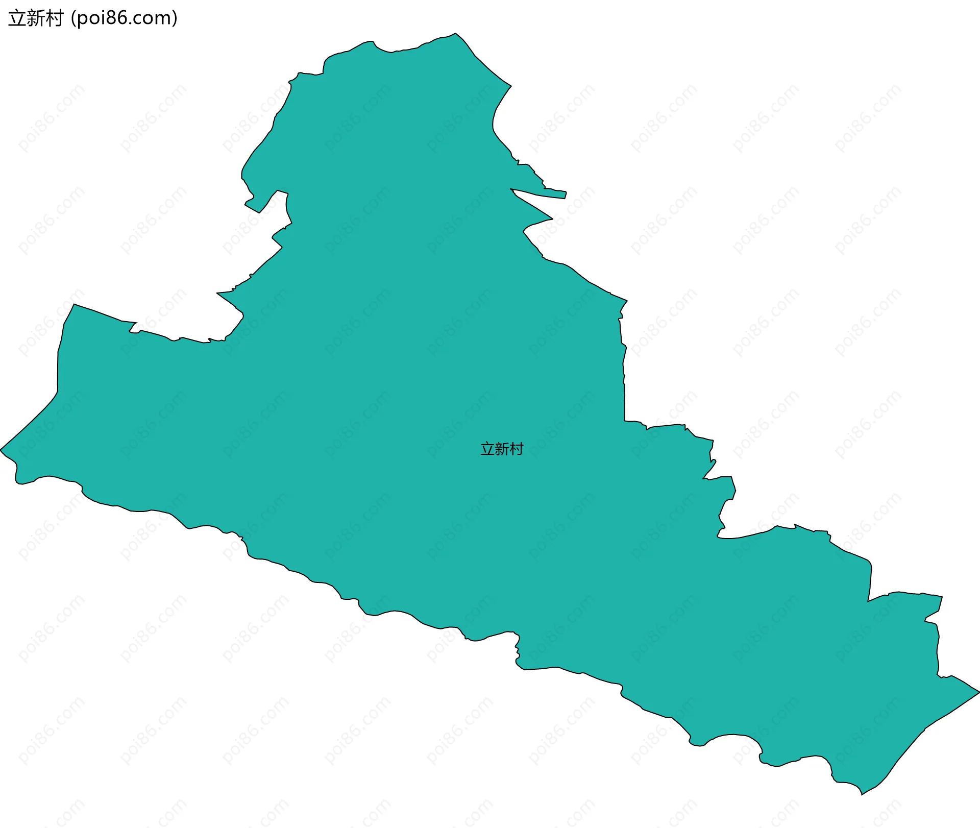 立新村边界地图