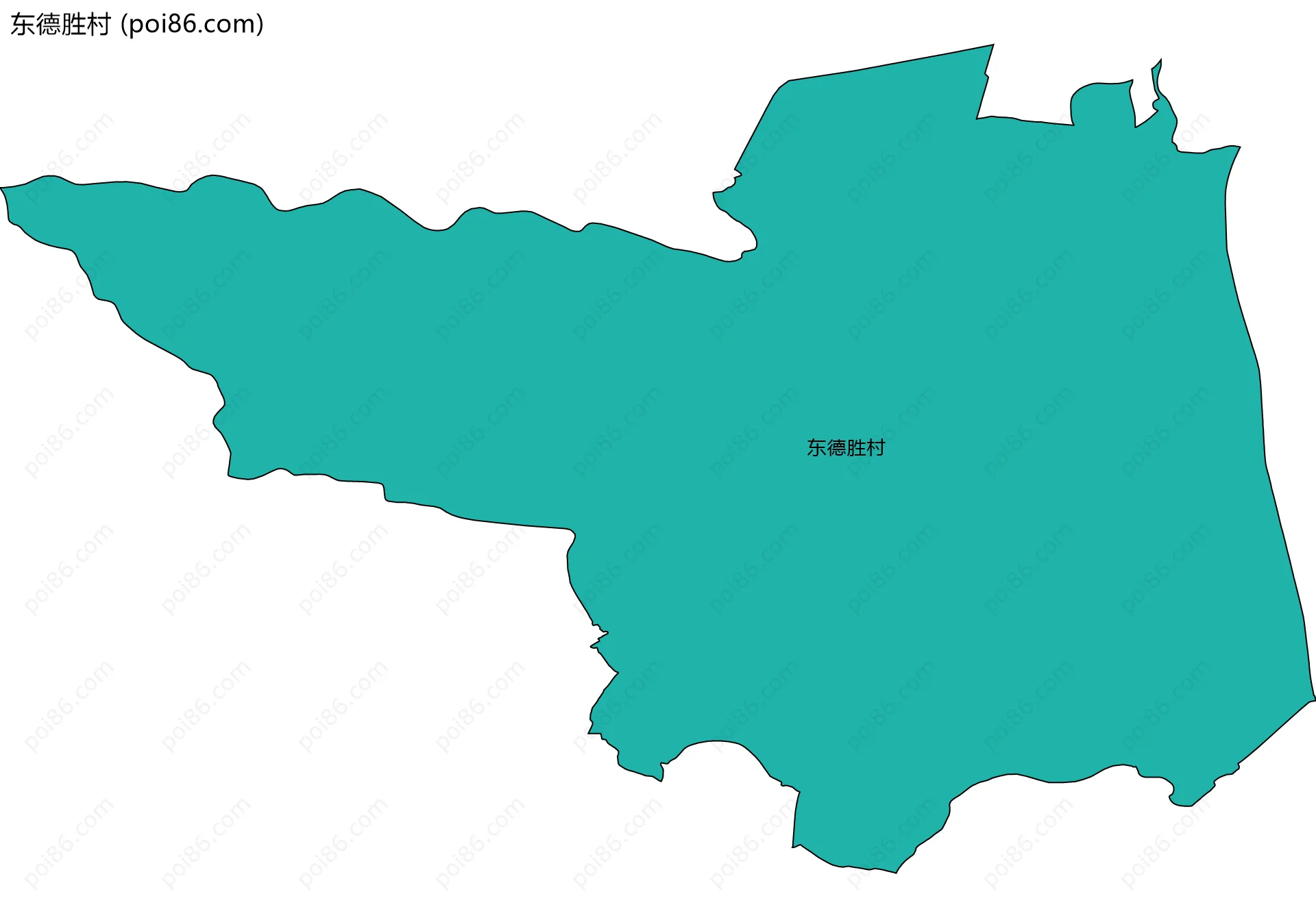 东德胜村边界地图