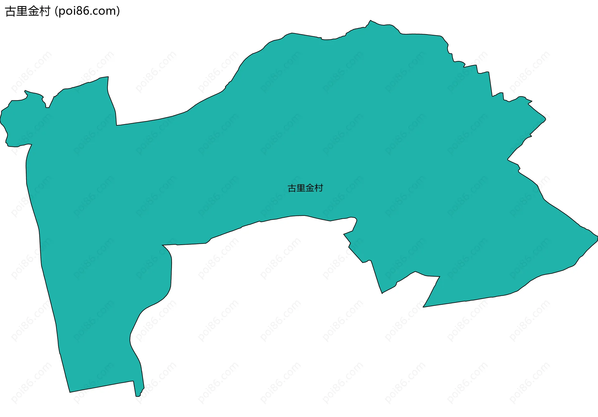 古里金村边界地图
