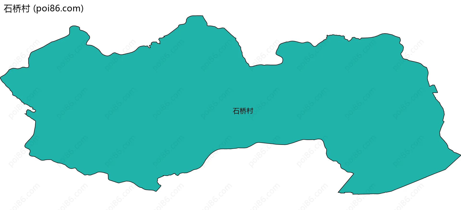 石桥村边界地图