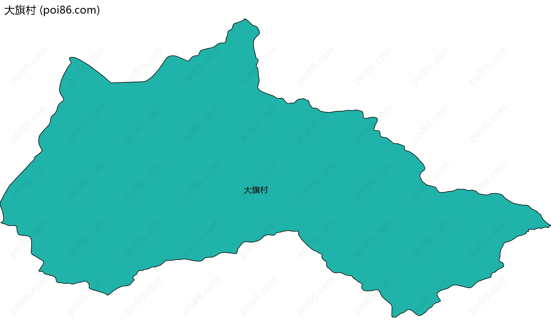 大旗村边界地图