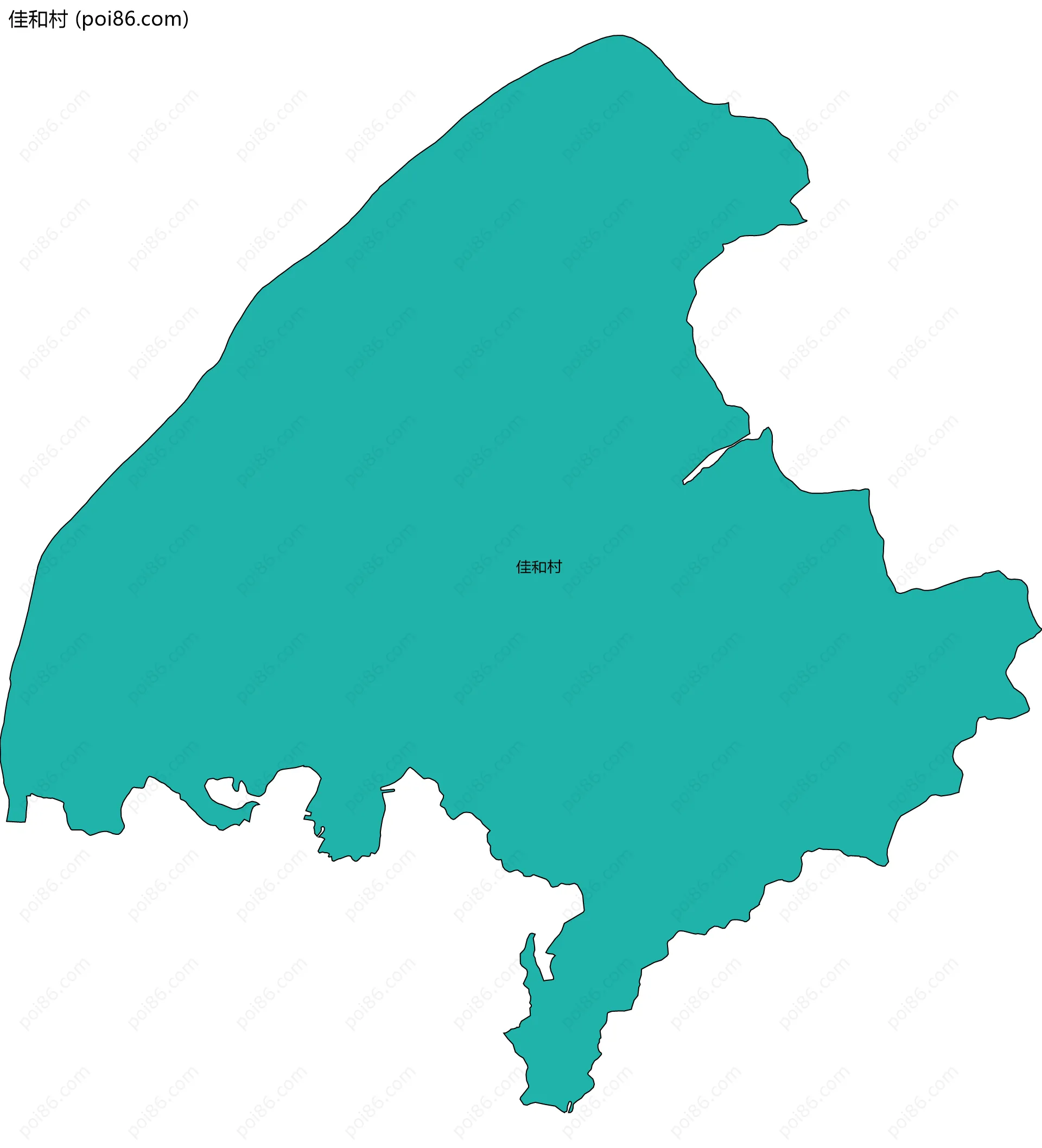 佳和村边界地图