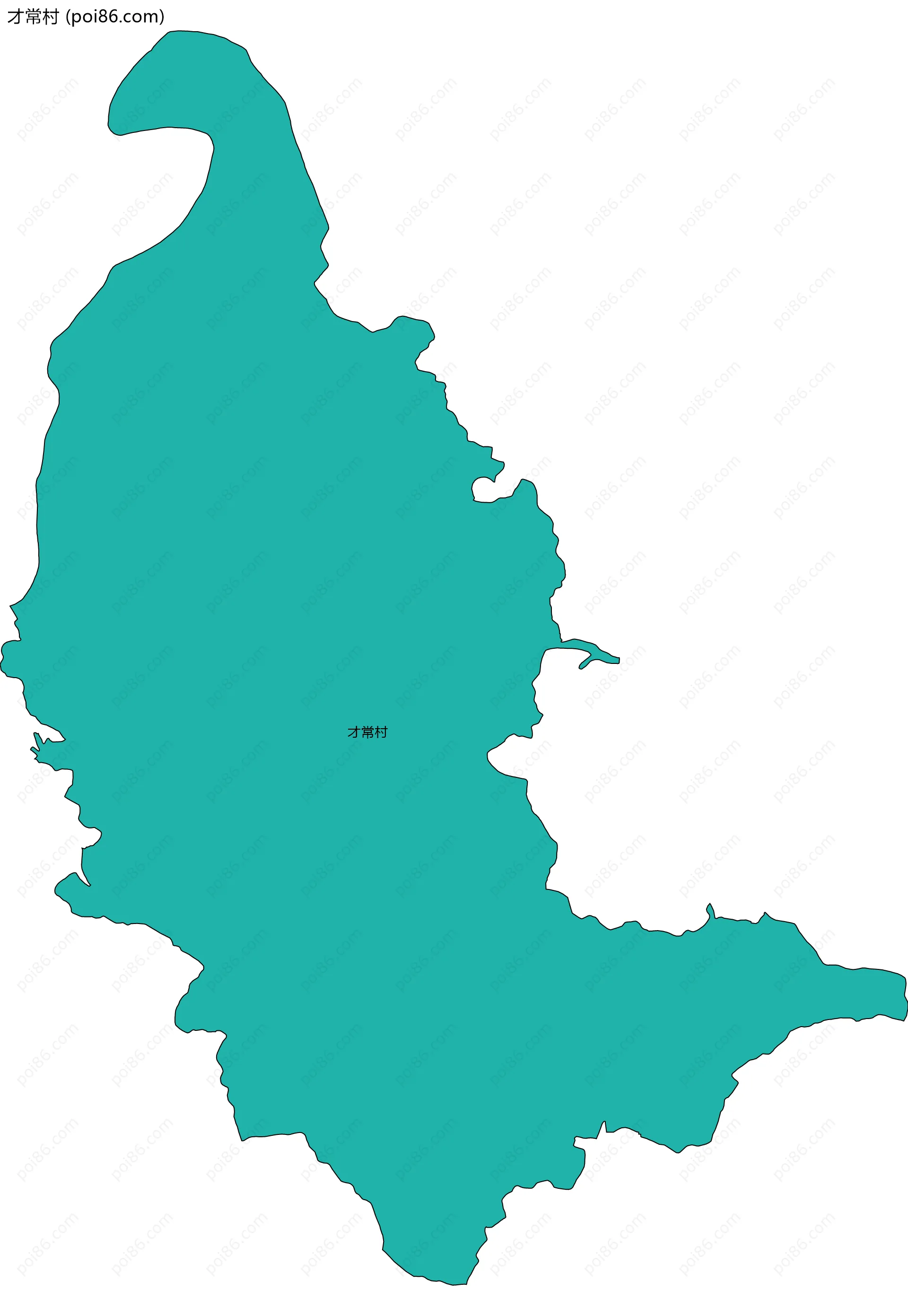 才常村边界地图