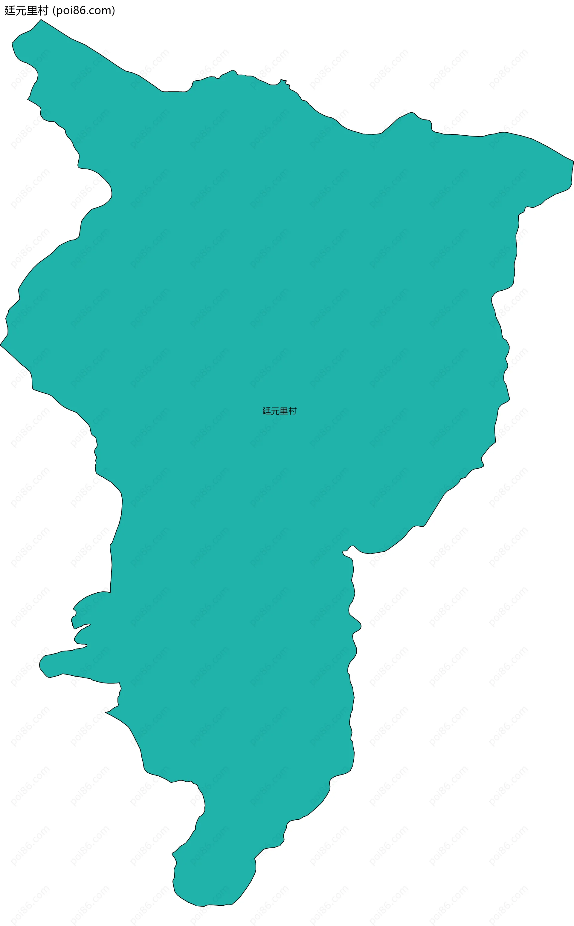 廷元里村边界地图