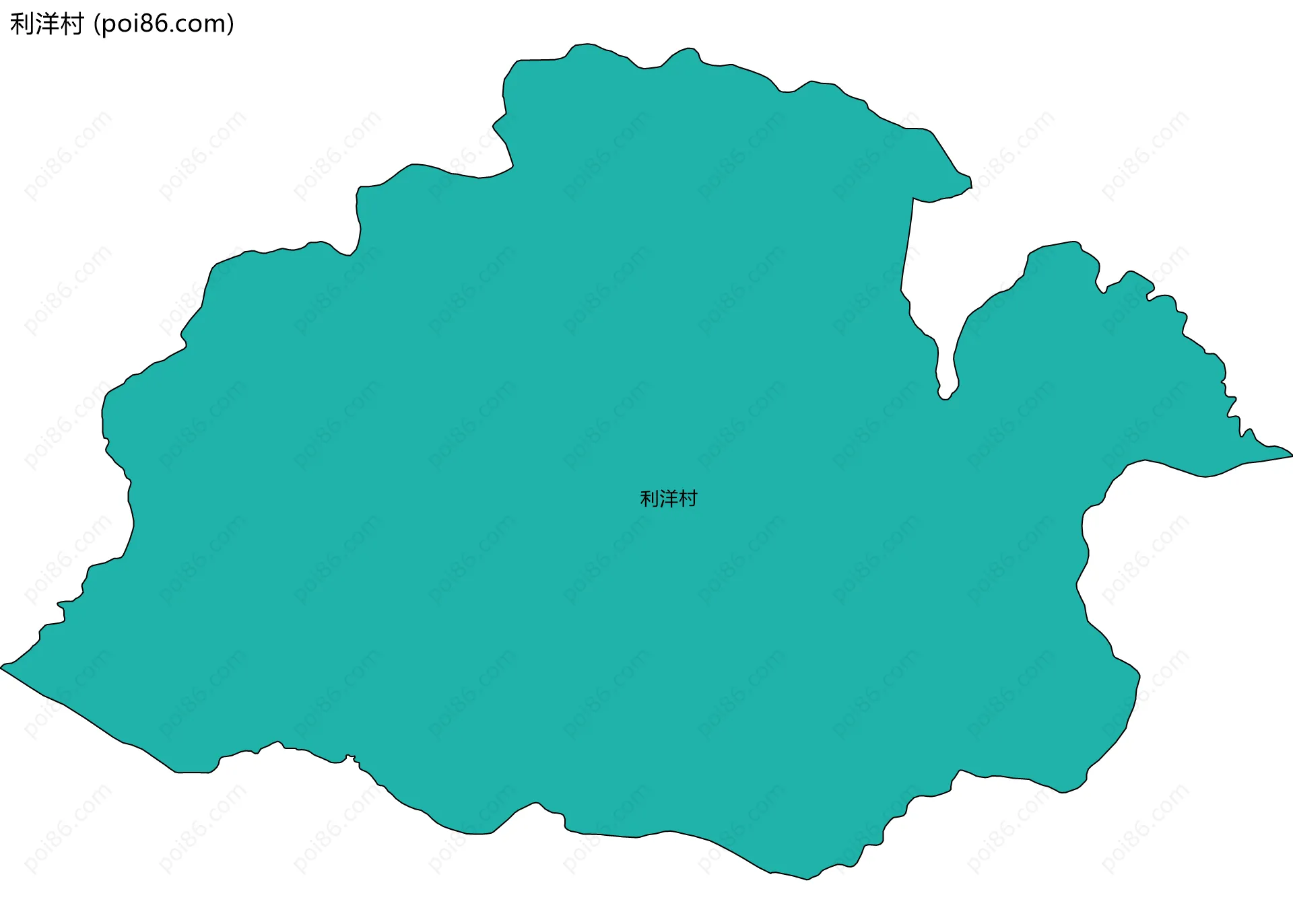 利洋村边界地图
