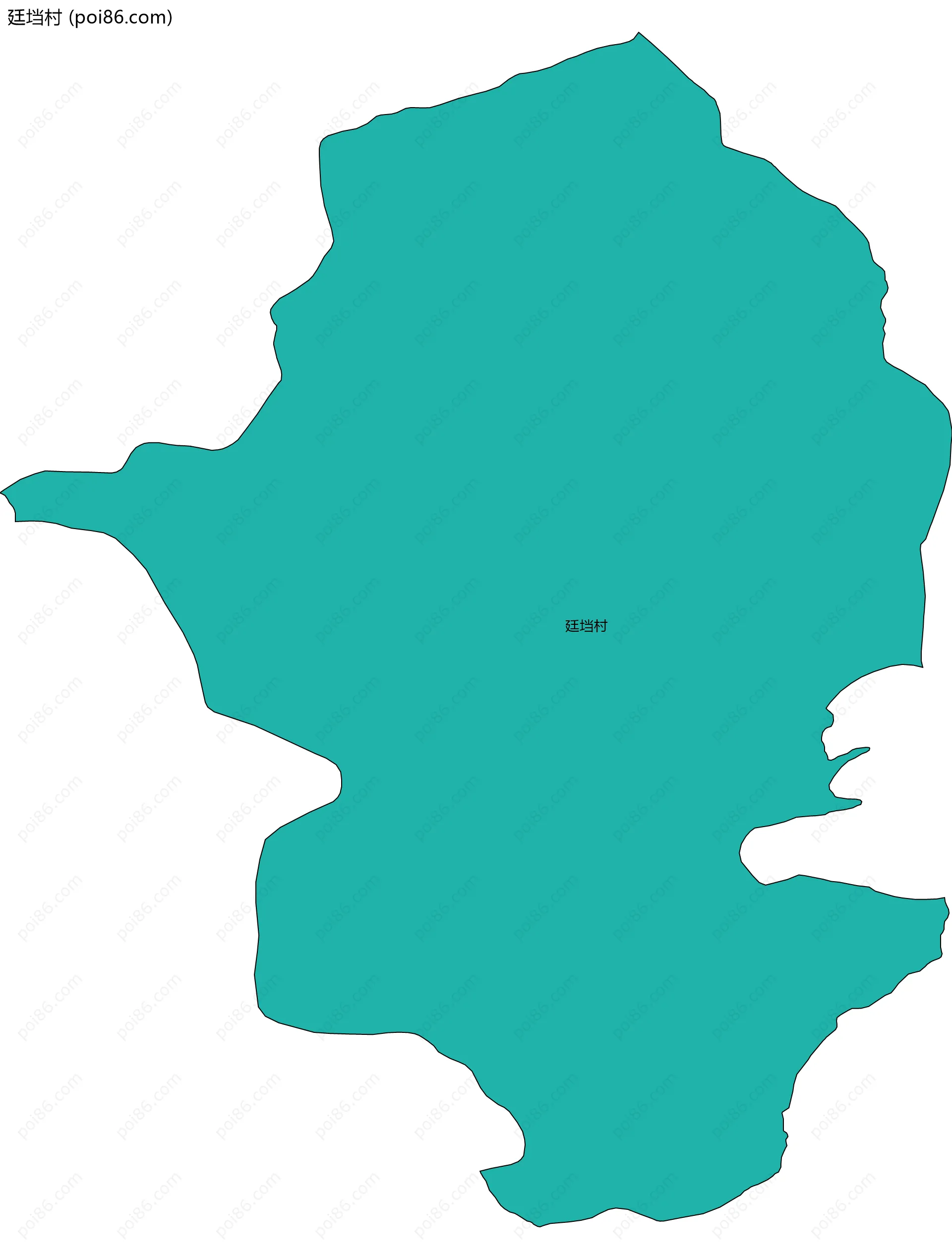 廷垱村边界地图