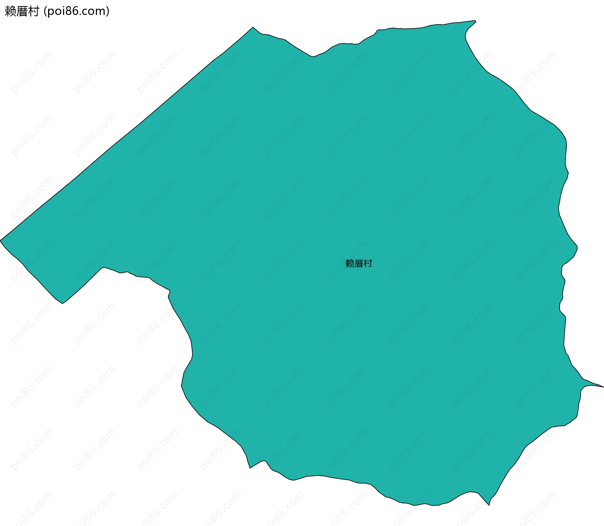 赖厝村边界地图