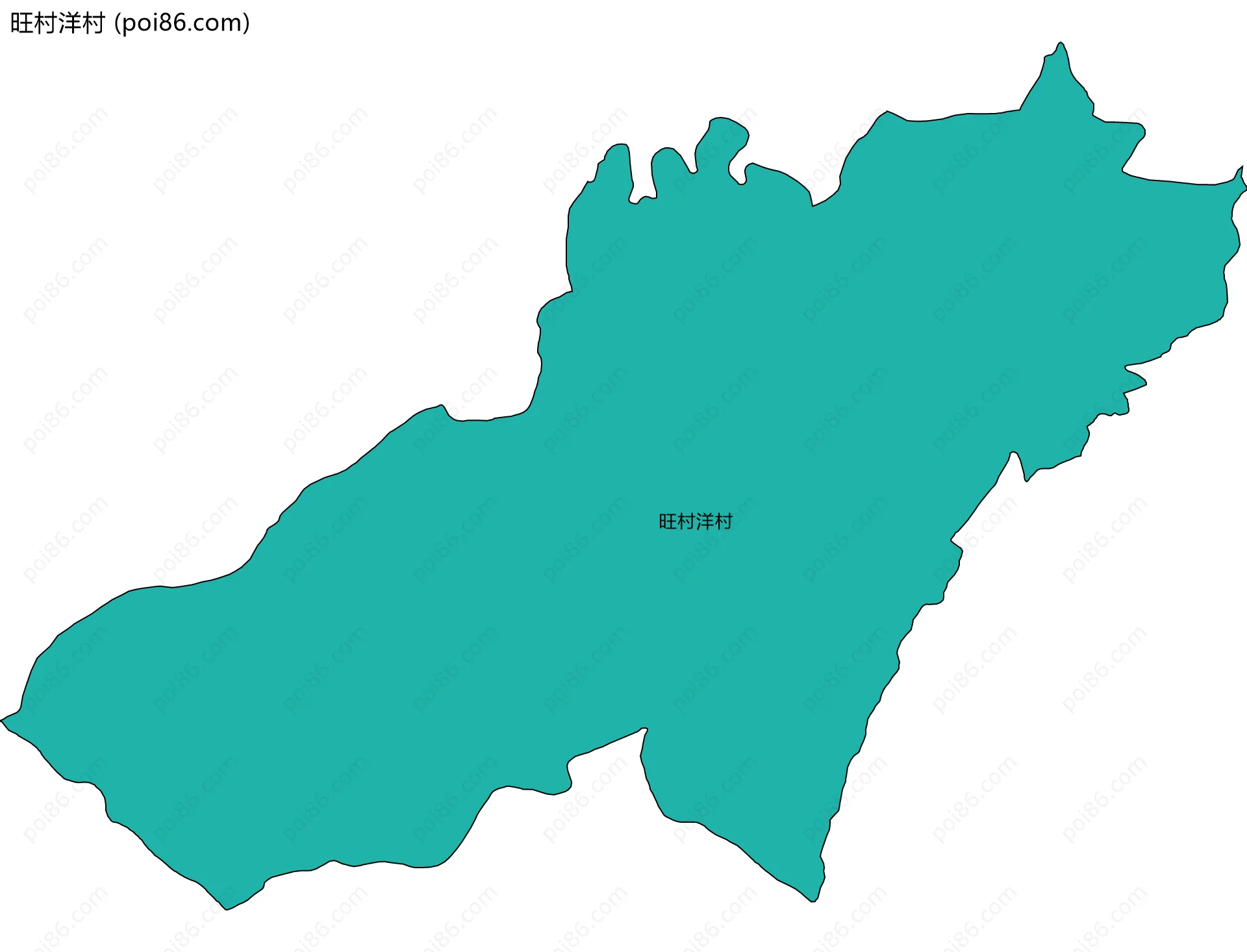 旺村洋村边界地图