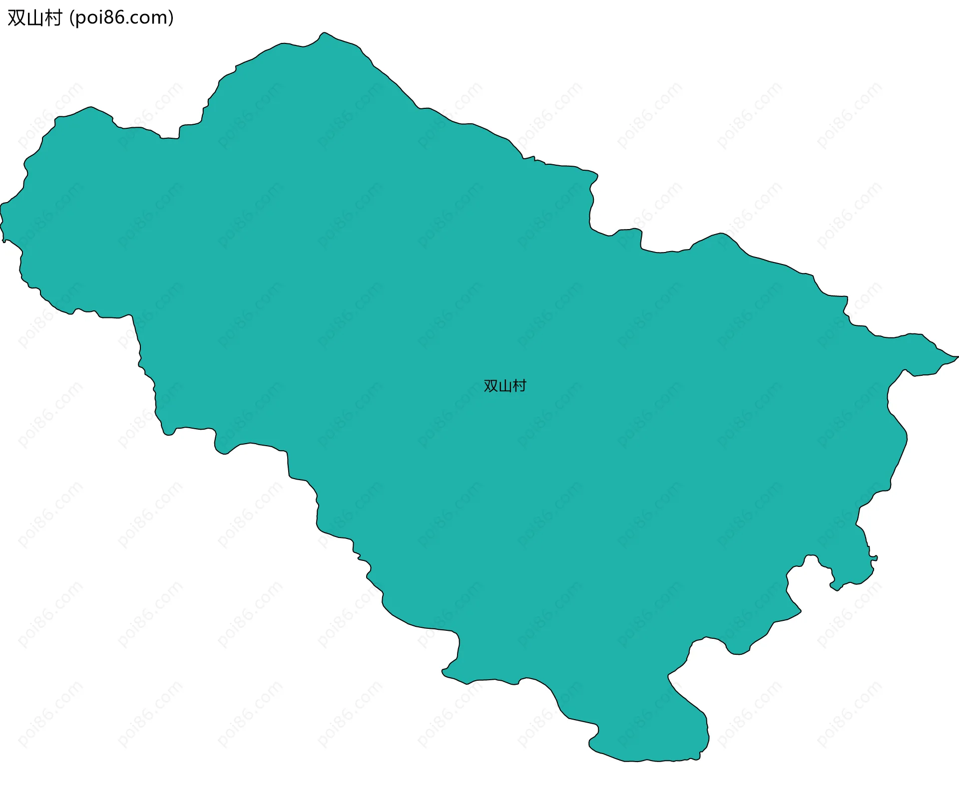 双山村边界地图