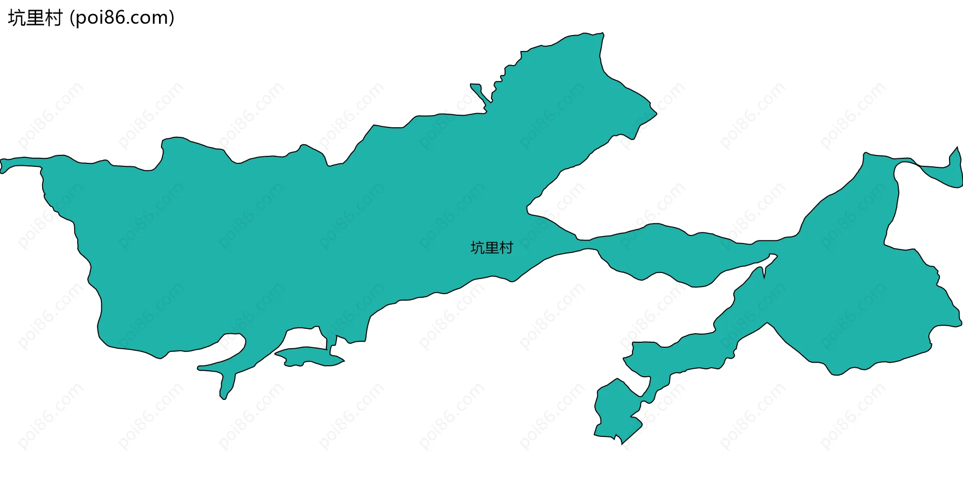 坑里村边界地图