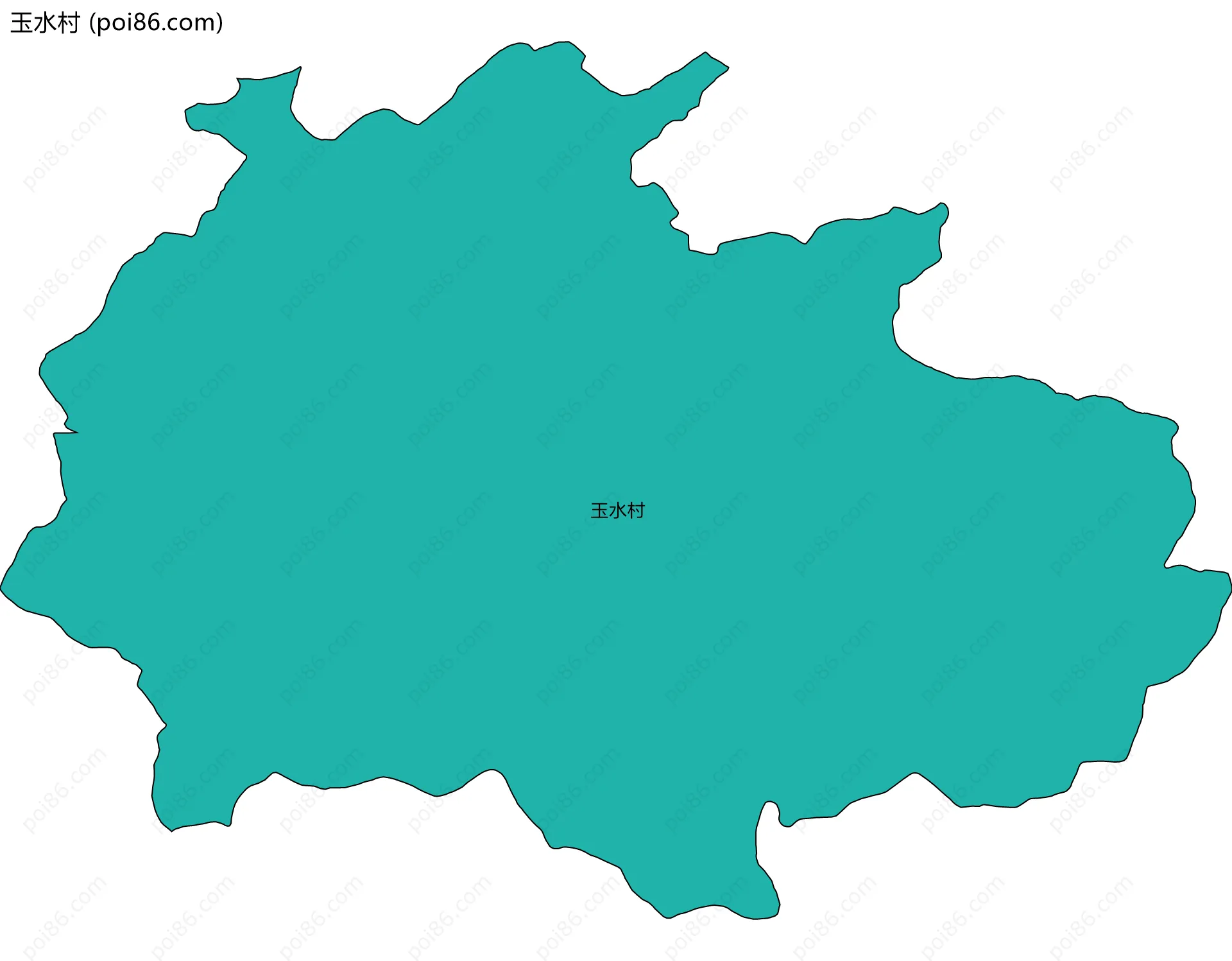 玉水村边界地图