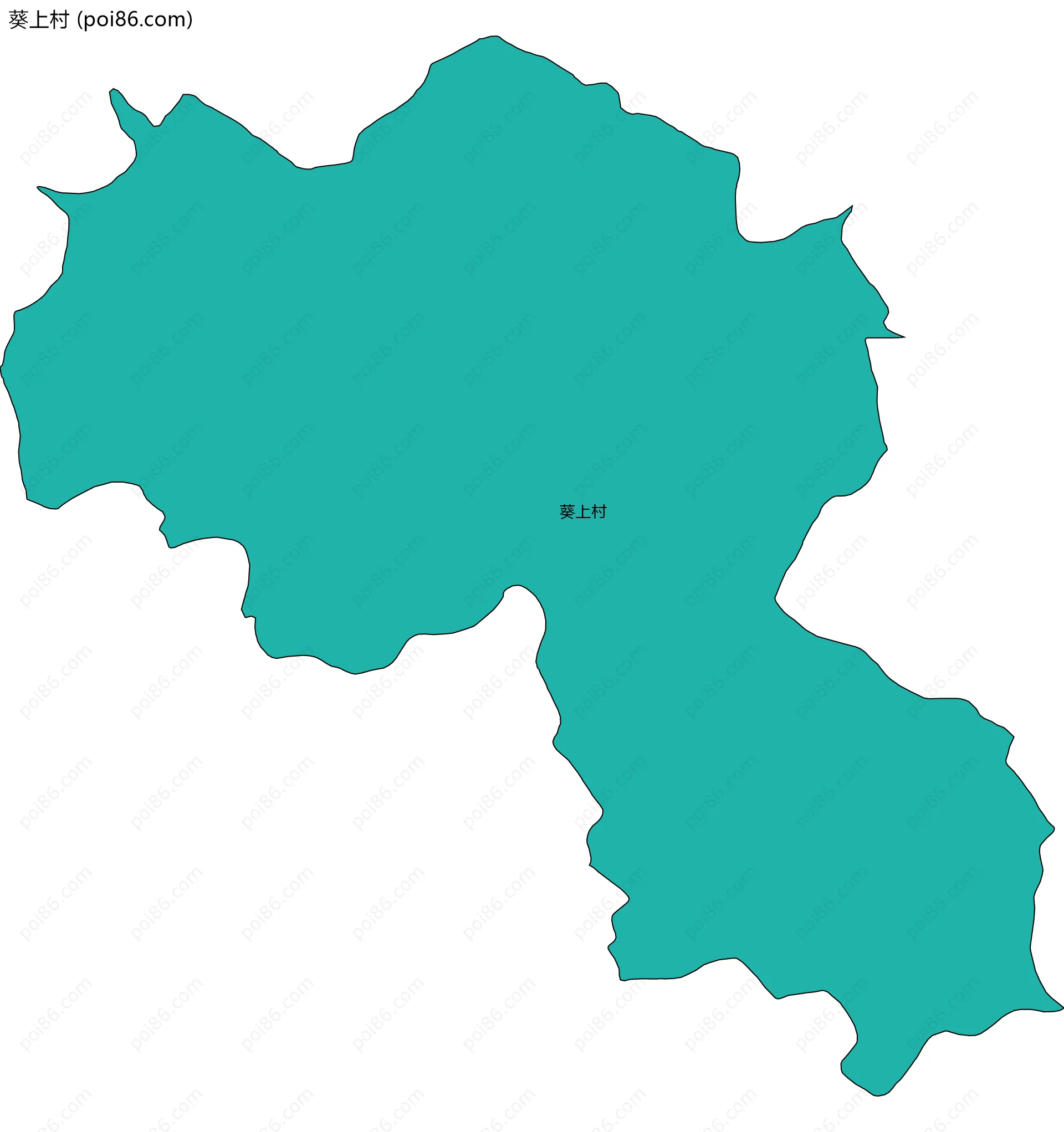 葵上村边界地图