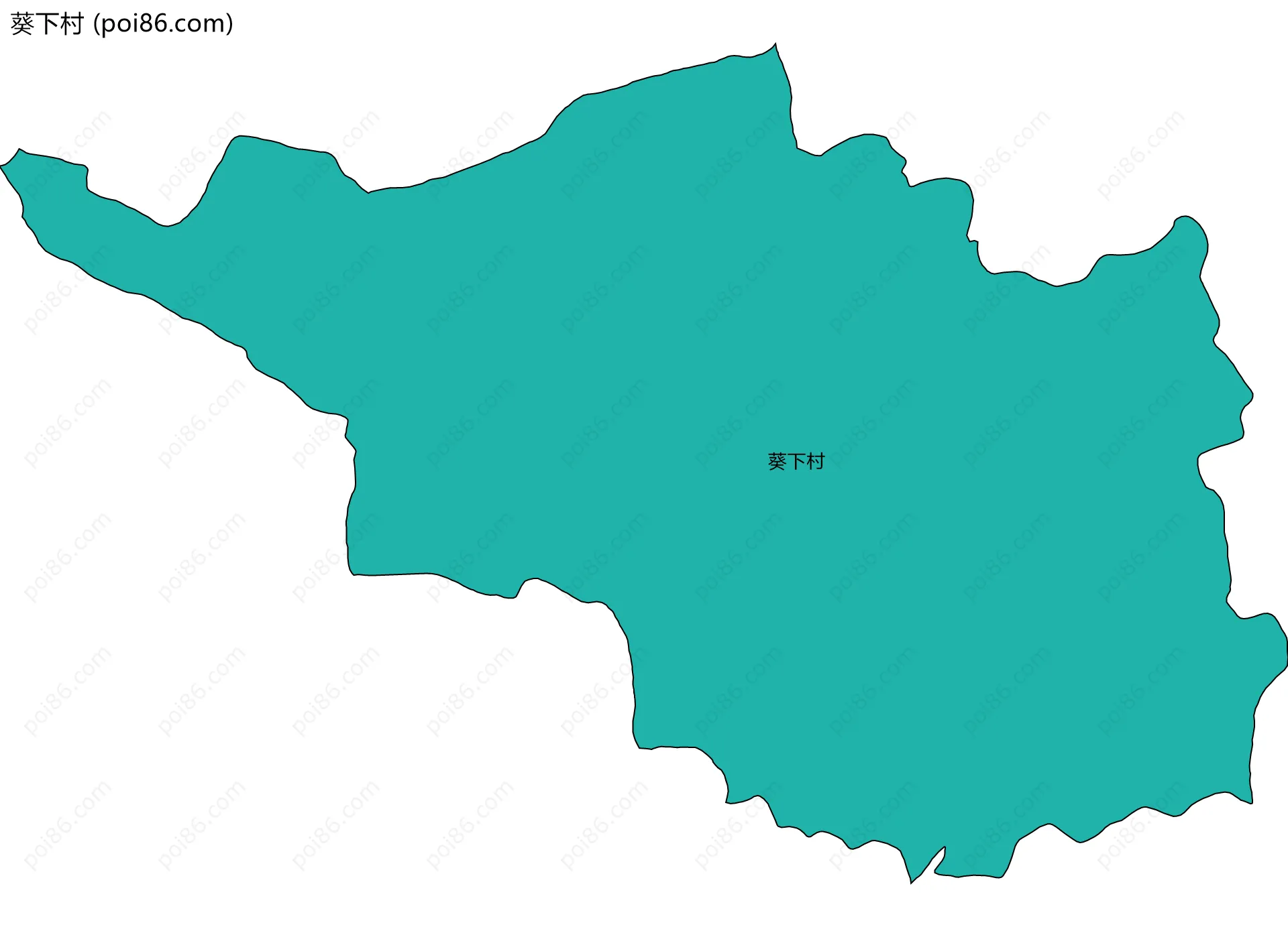 葵下村边界地图