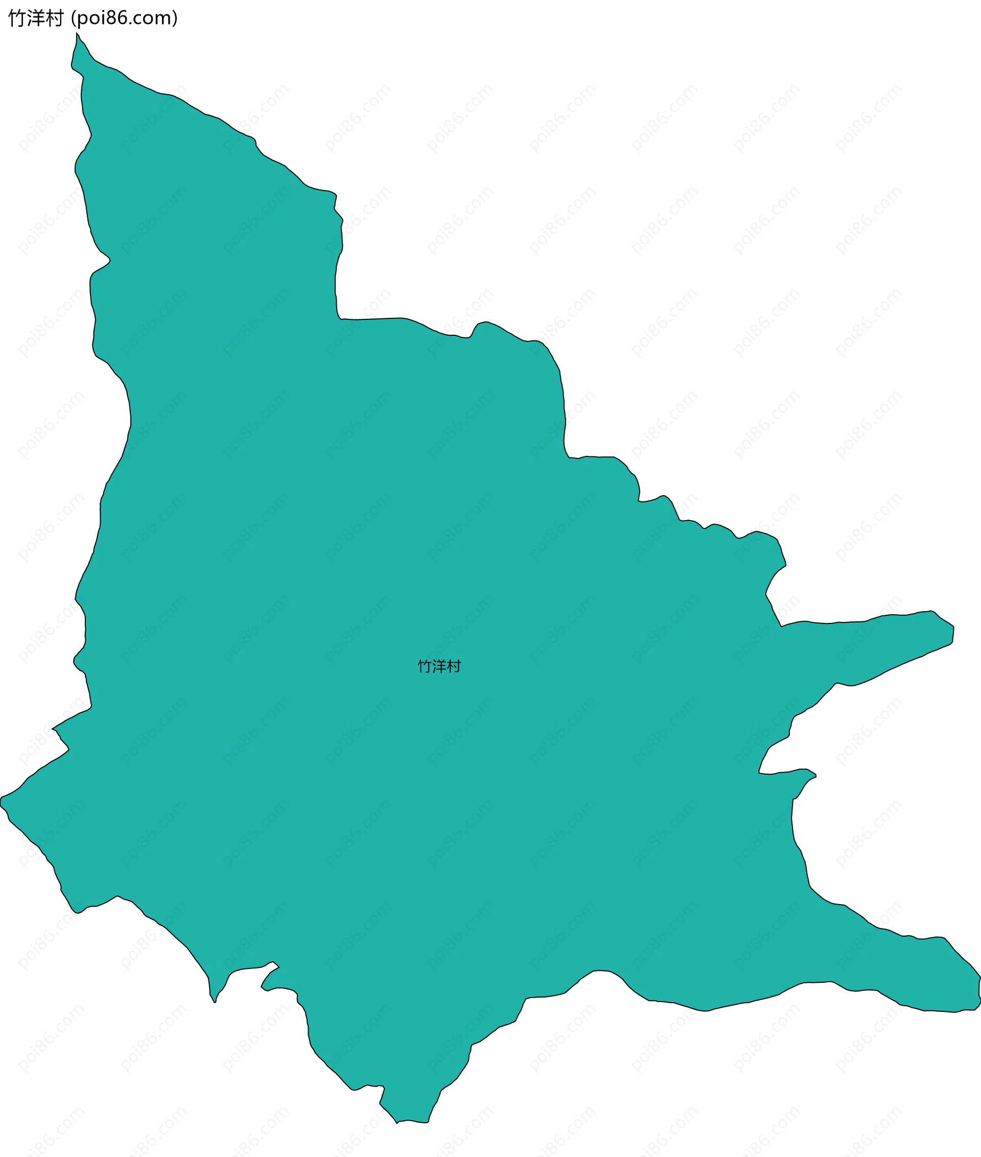 竹洋村边界地图