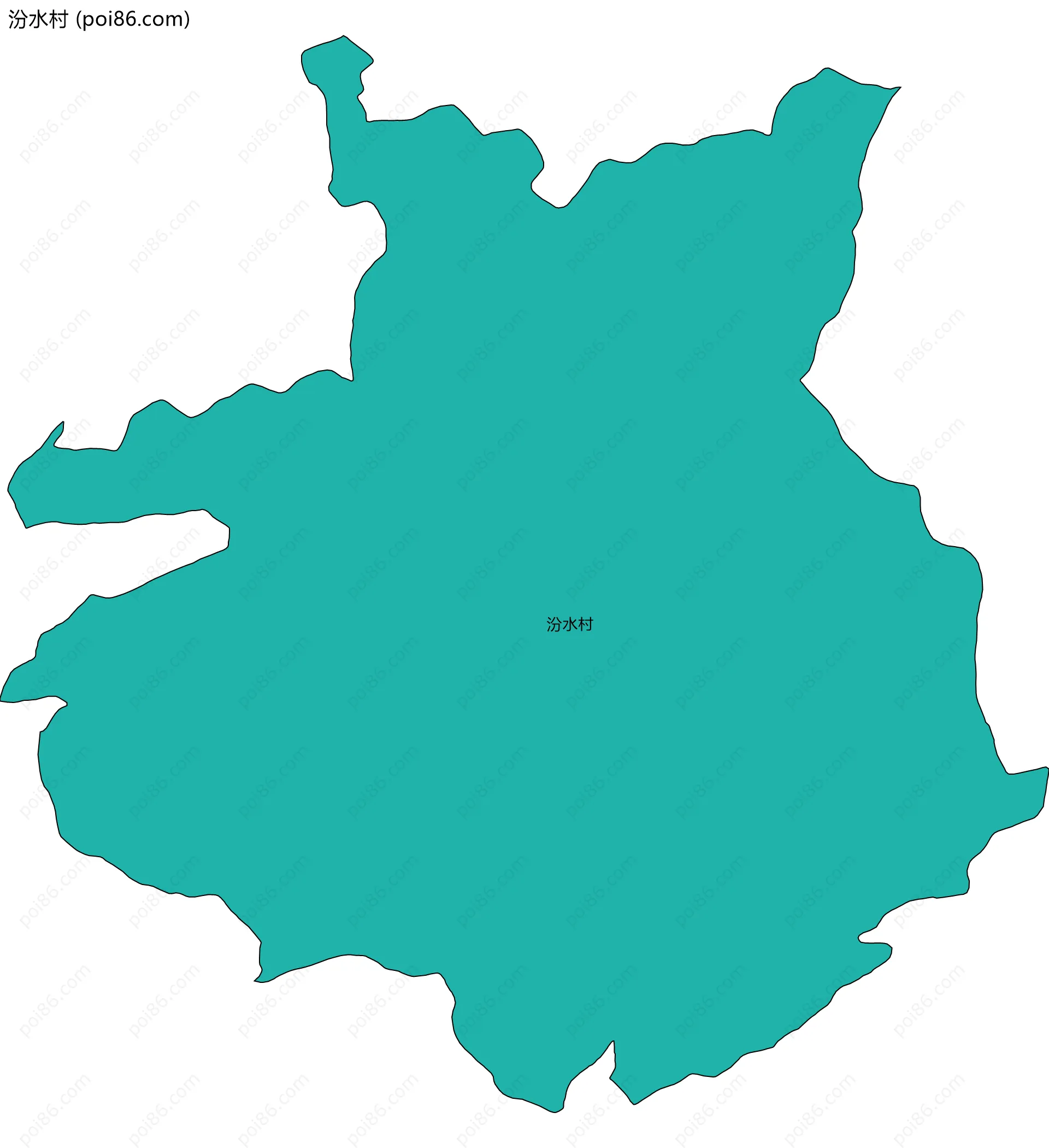 汾水村边界地图