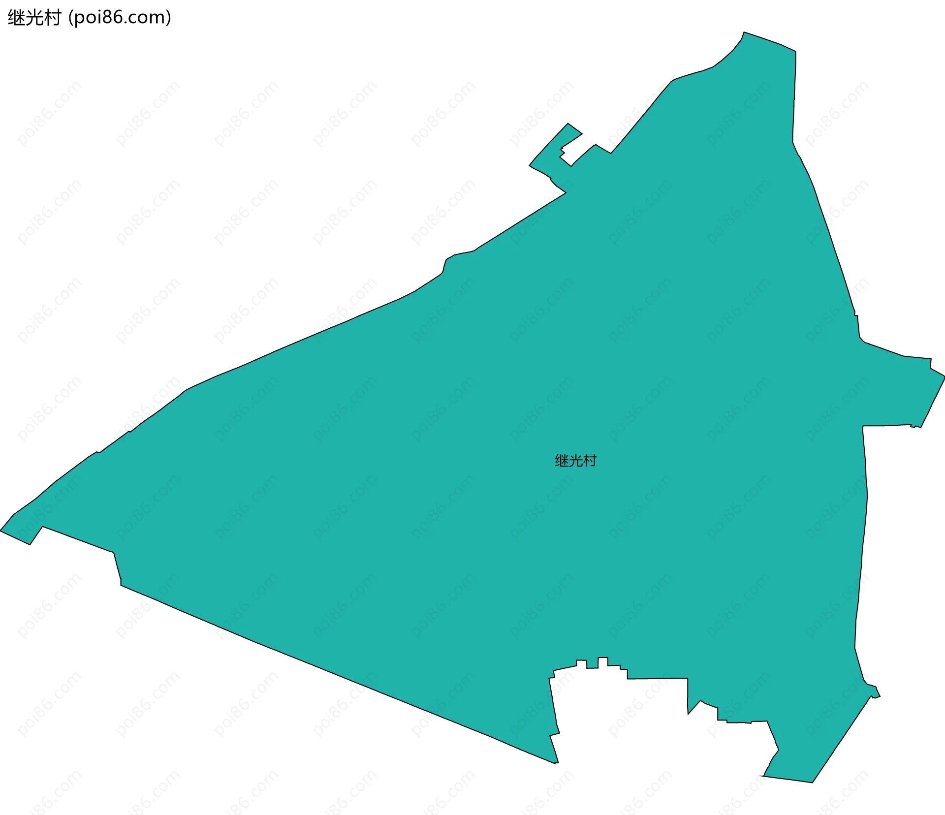 继光村边界地图